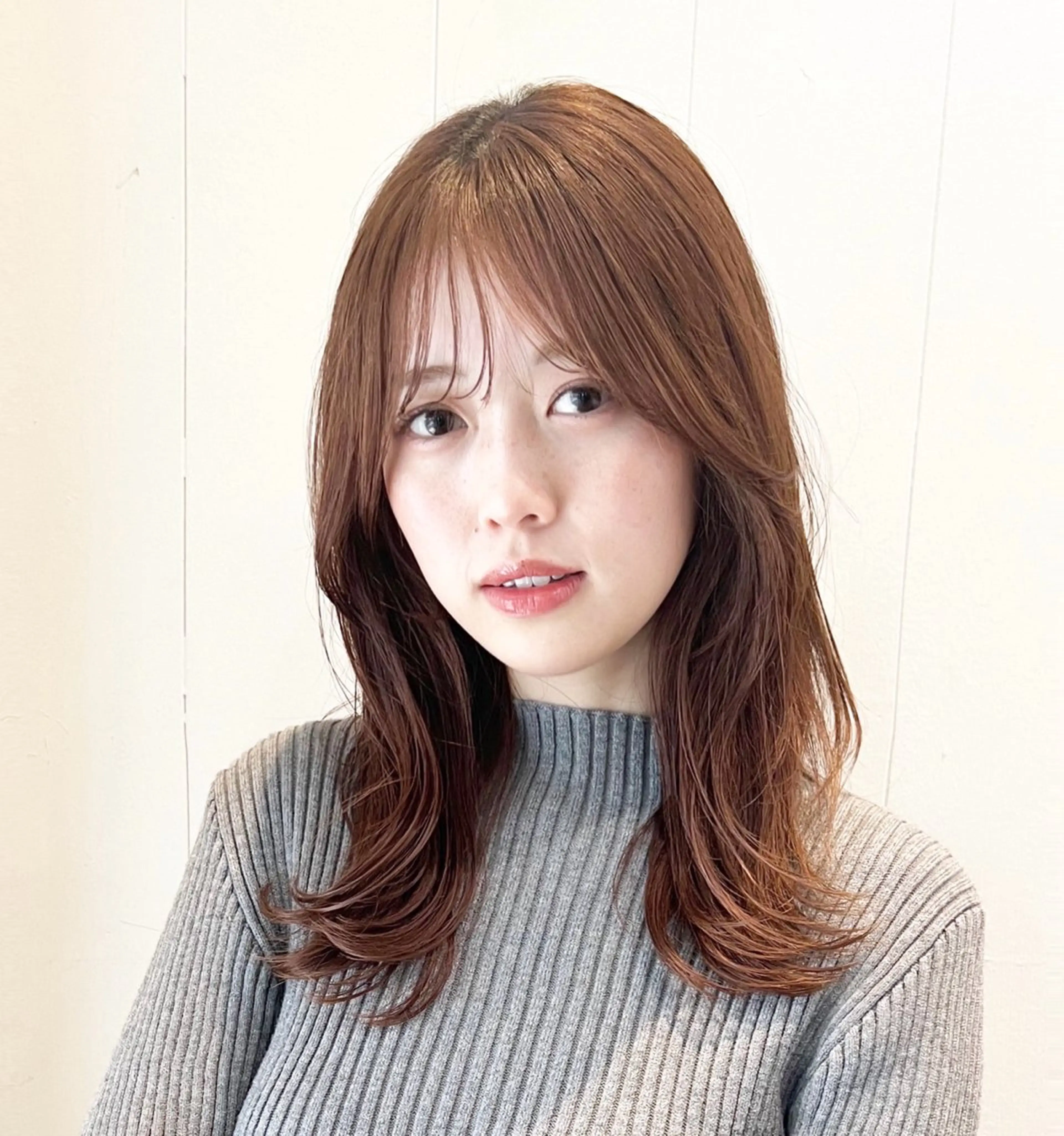 ミディアム 縮毛矯正/髪質改善 カット/横山陸人のヘアスタイル