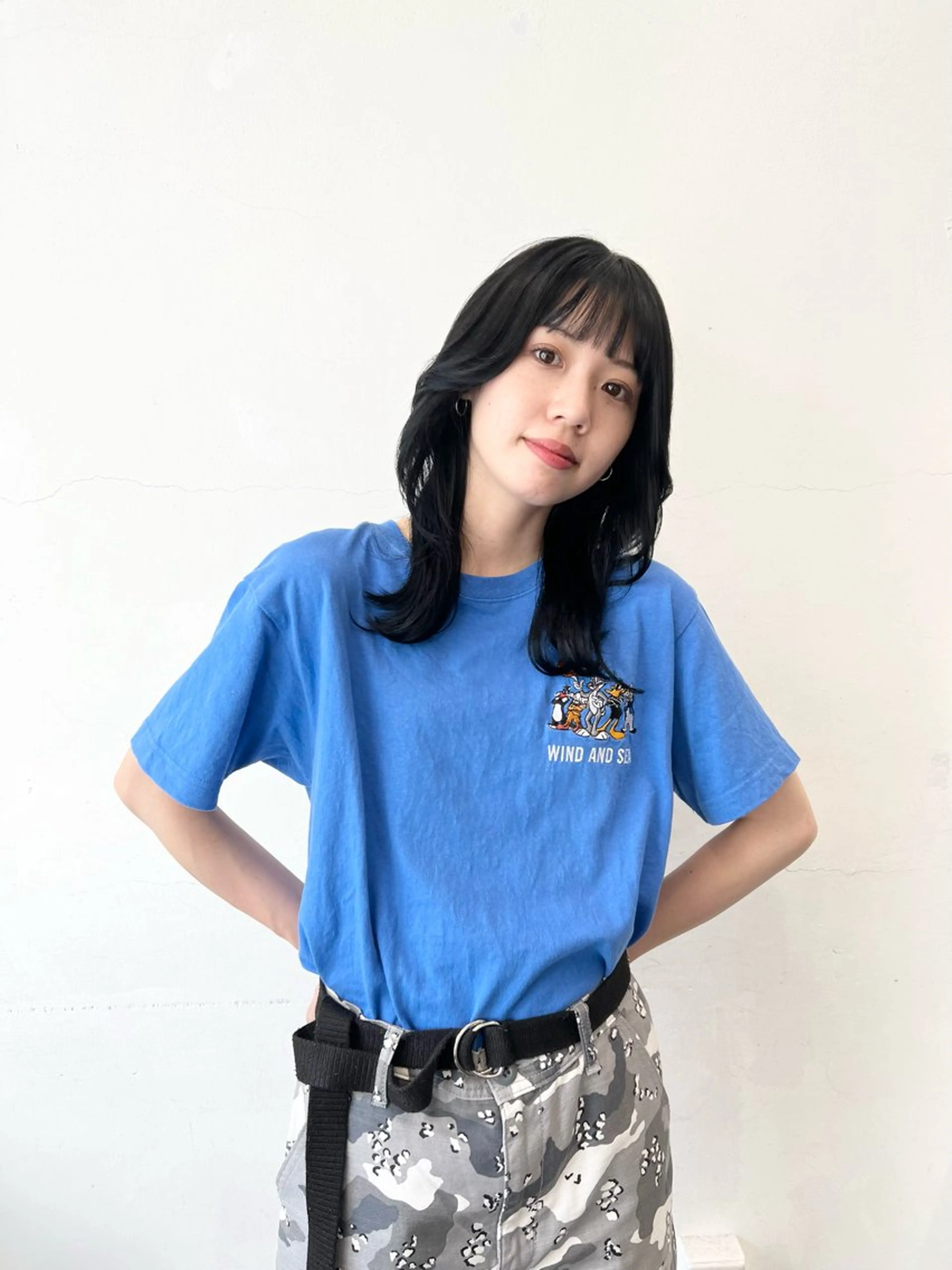 セミロング カラー 黒髪 ブルーカラー ブルーブラック 髪質改善 トリートメント カット ヘアカラー トリートメント HARU//原宿🤍 リピート率NO.1のヘアスタイル