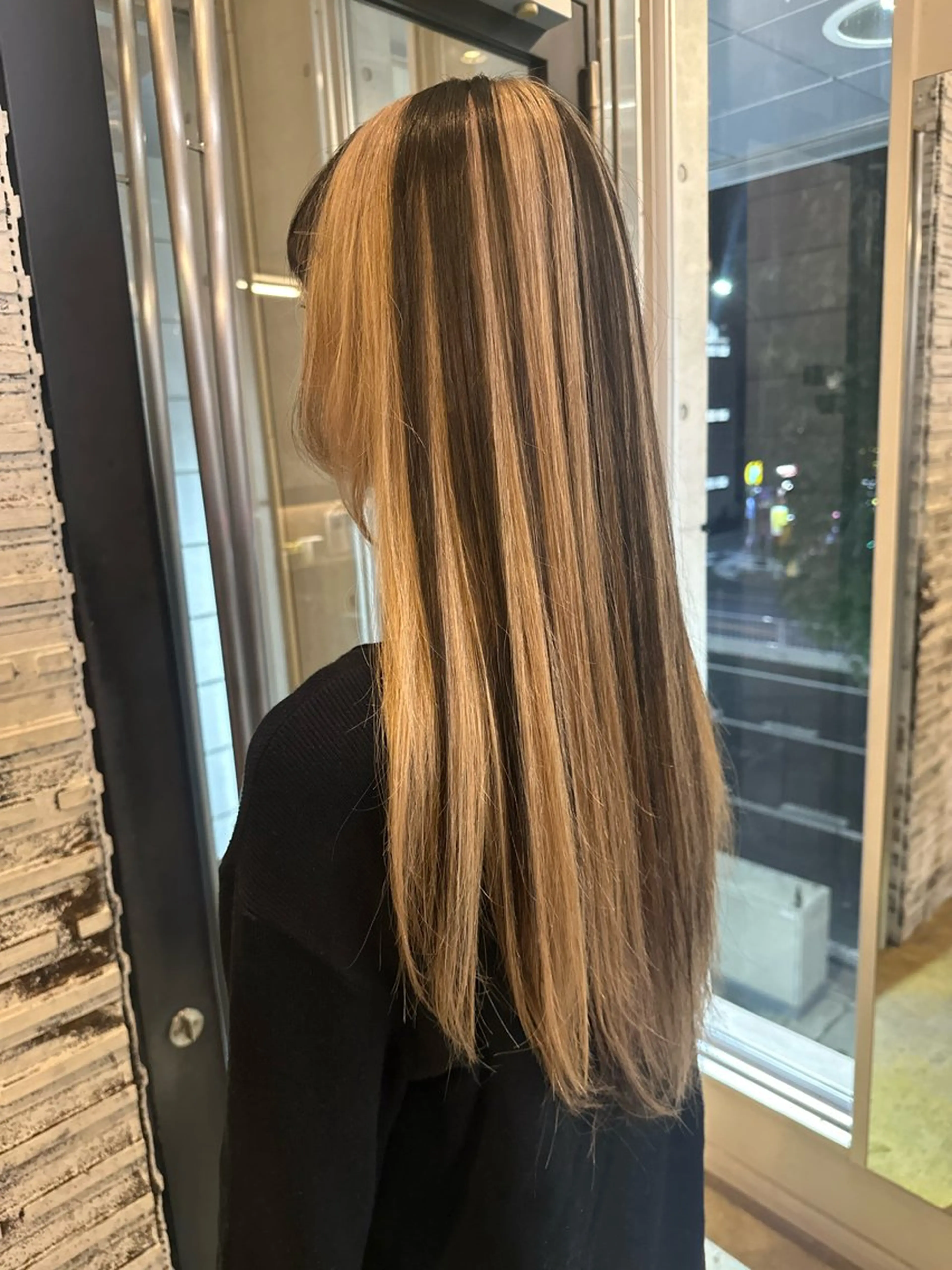 ロング カラー ブリーチ ブロンド ケアブリーチ デザインカラー ハイライトカラー ヘアカラー トリートメント ✨艶ブリーチカラー✨ 酸性ストレート光太郎のヘアスタイル