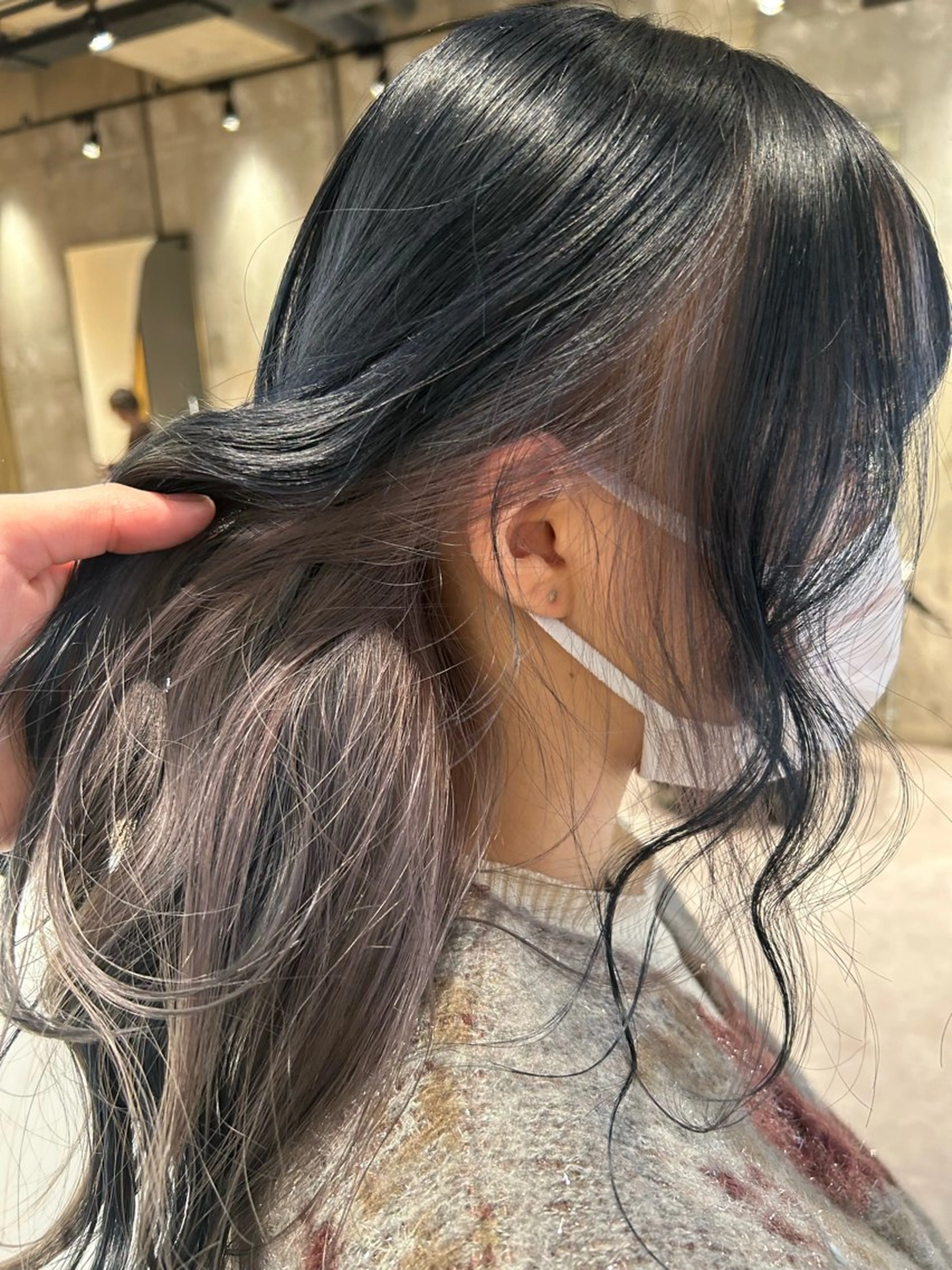 カラー インナーカラー ネイビーカラー シルバー ホワイトシルバー 無料ショートモデル 募集✔️SEIYAのヘアスタイル