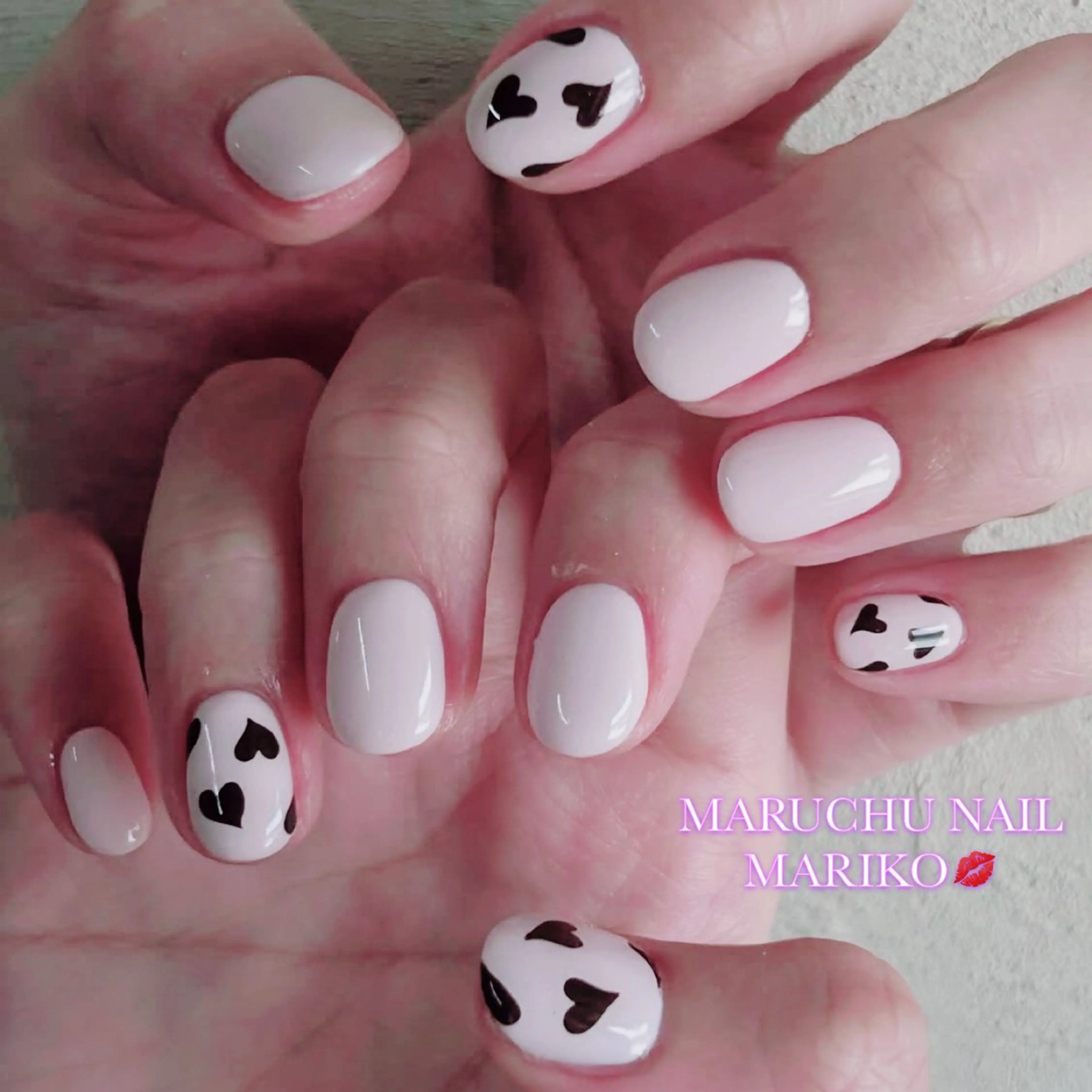 ネイル アートネイル ワンカラーネイル 🦋✨ MARIKO✨🦋のネイルデザイン