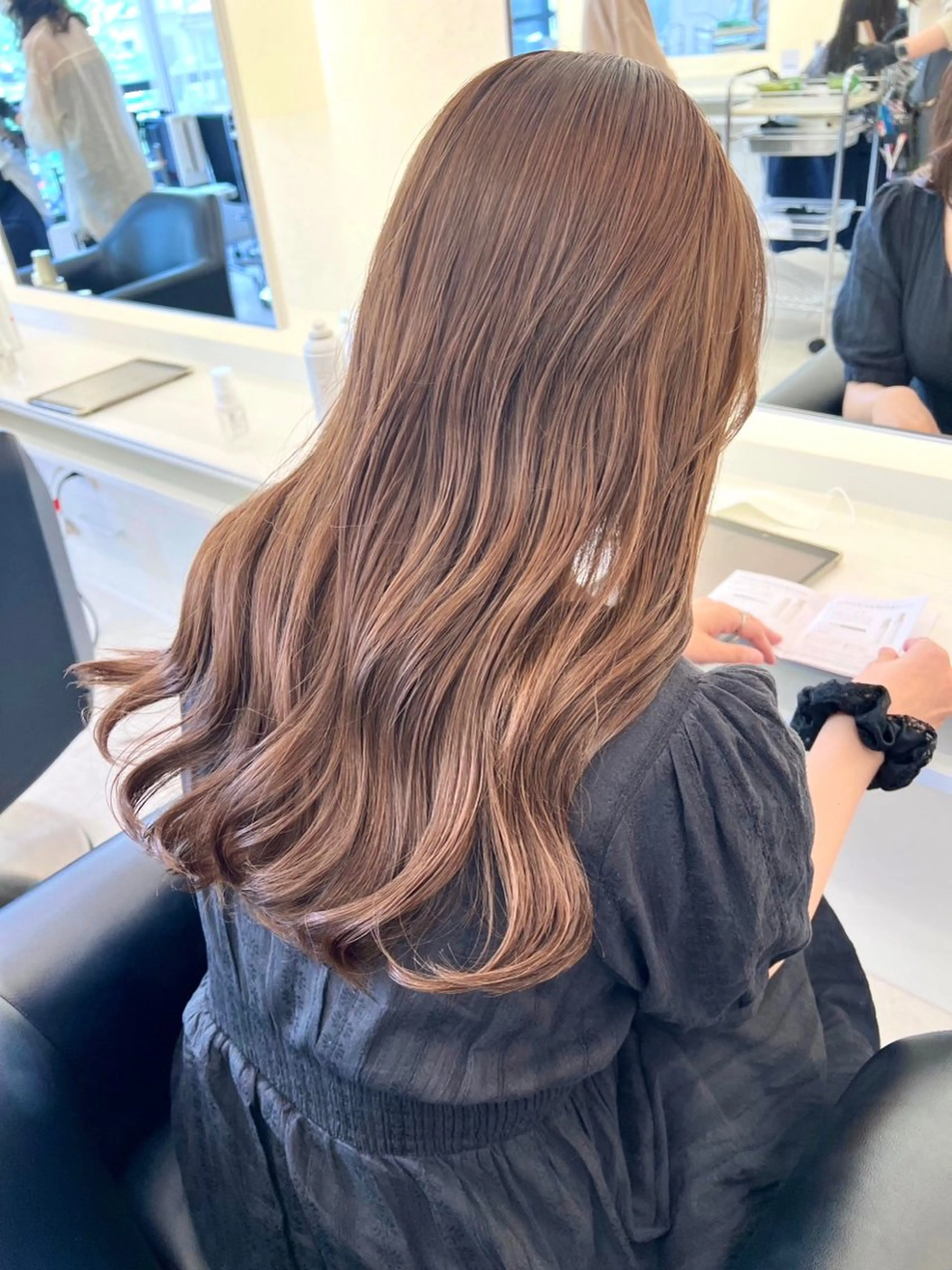 ロング ParveMix 佐々木梨紗🤍のヘアスタイル