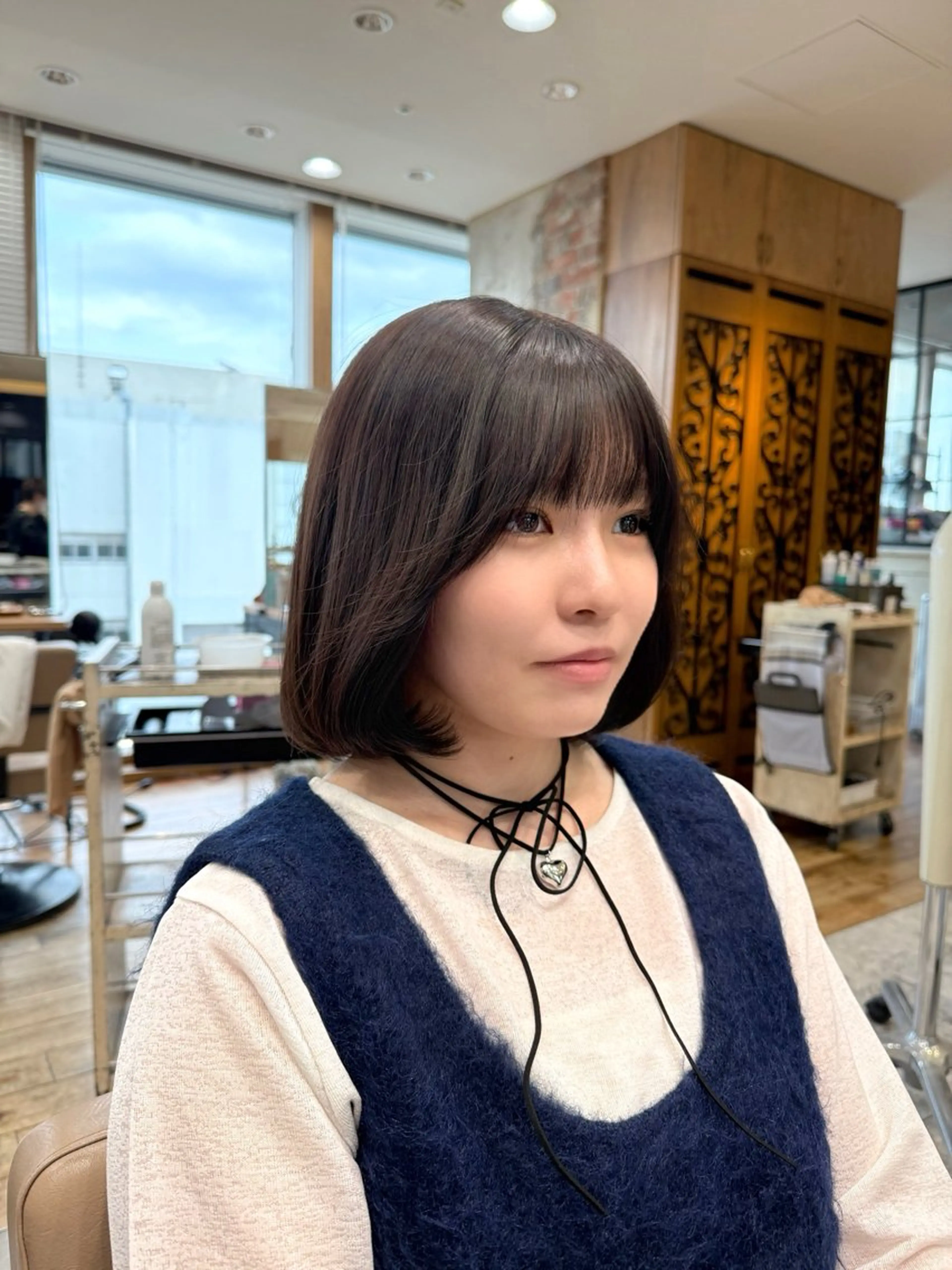 ショート カラー レイヤーカット カット ヘアカラー トリートメント ヘッドスパ 石戸谷　海斗/韓国 レイヤー/艶カラーのヘアスタイル