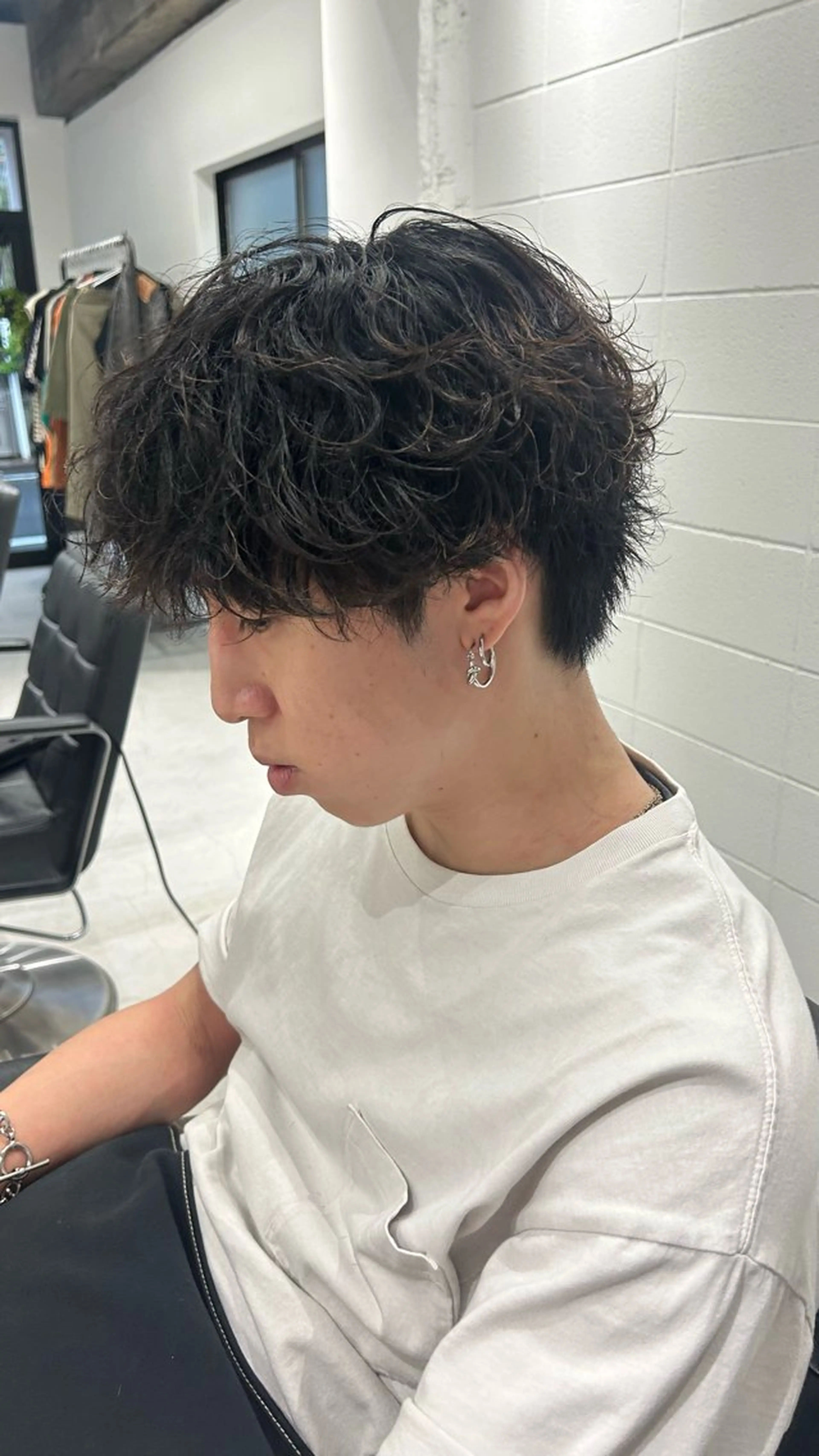 ショート パーマ メンズ カット パーマ fifth 原宿　【フィフス】所属・fifth/メンズ パーマ/川﨑泰就のヘアスタイル