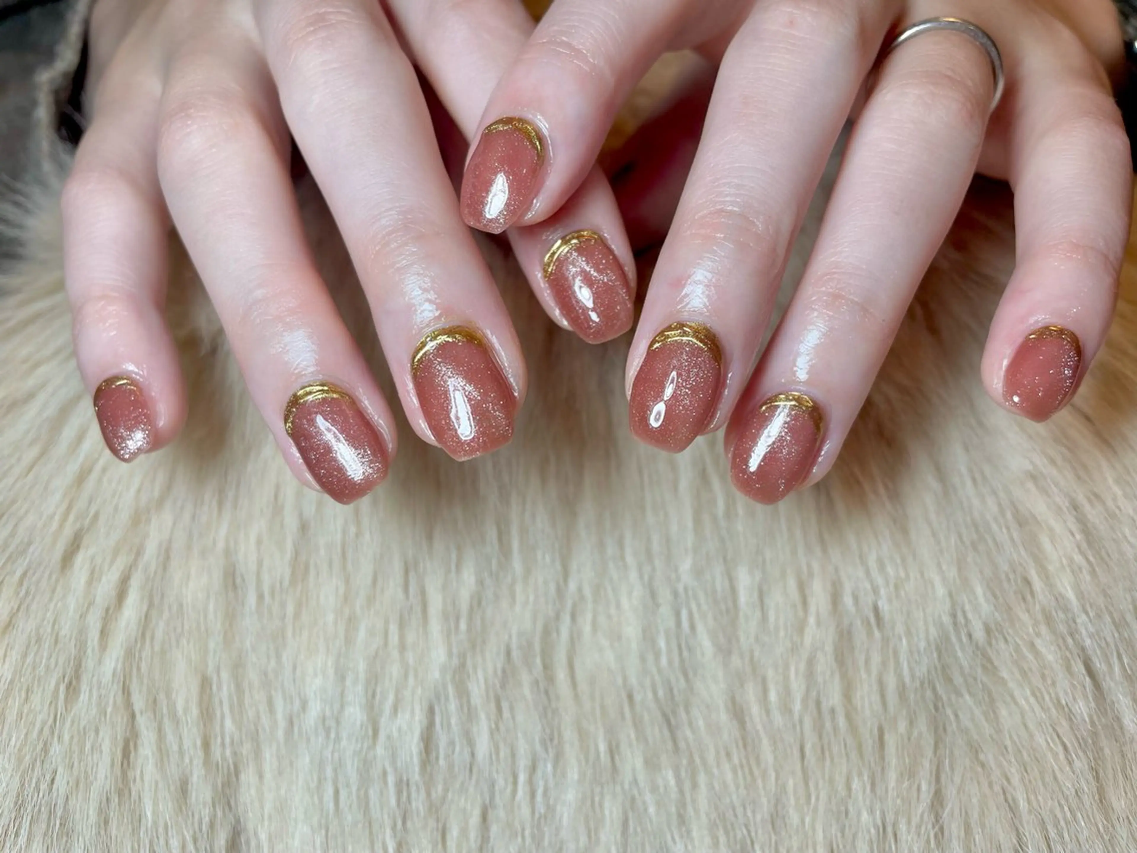 ネイル マグネットネイル ミラーネイル 持ち込み ハンドネイル BEAUTY GARDEN 【nail salon unseul】所属・nana .のネイルデザイン