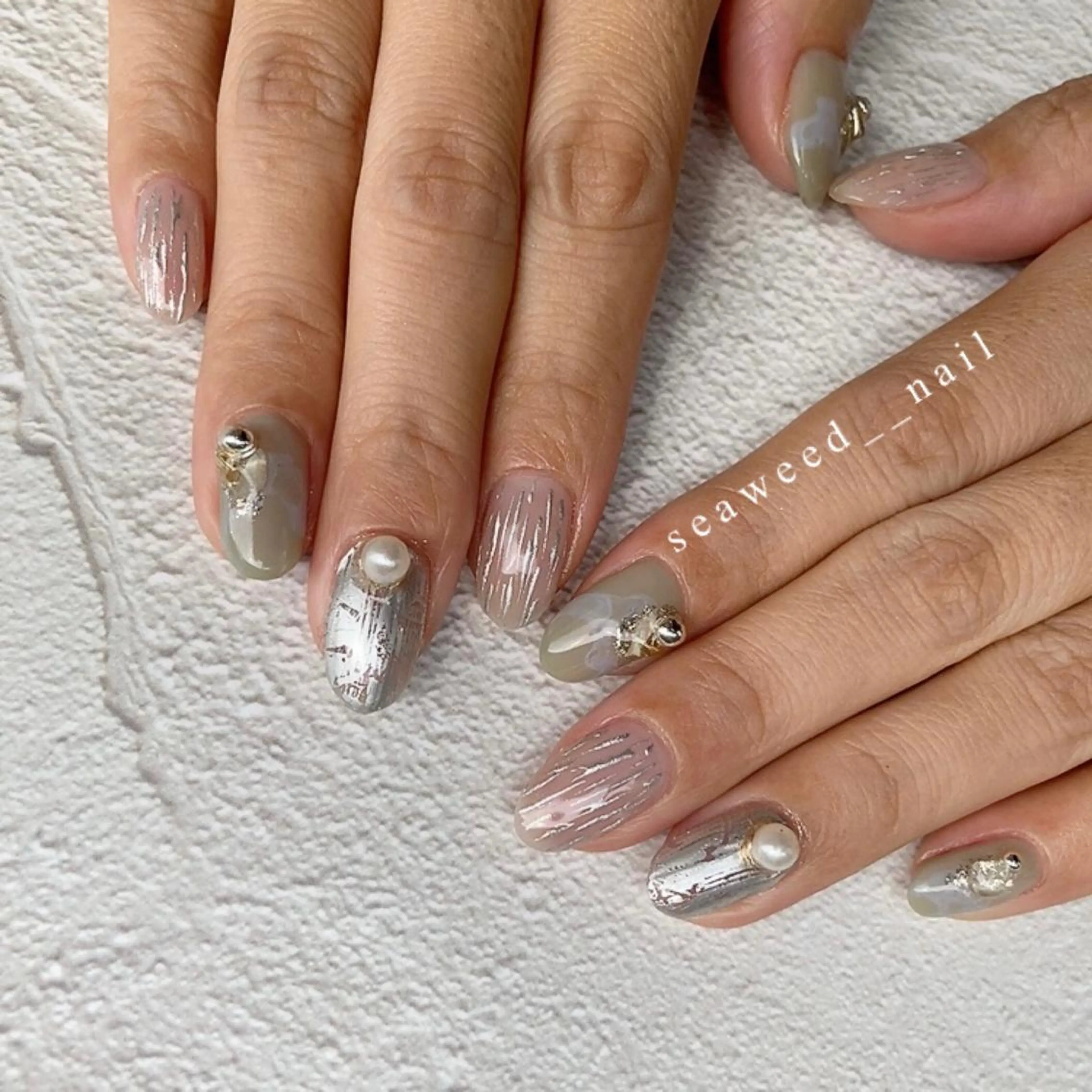 ネイル ハンドネイル seaweed nailのネイルデザイン