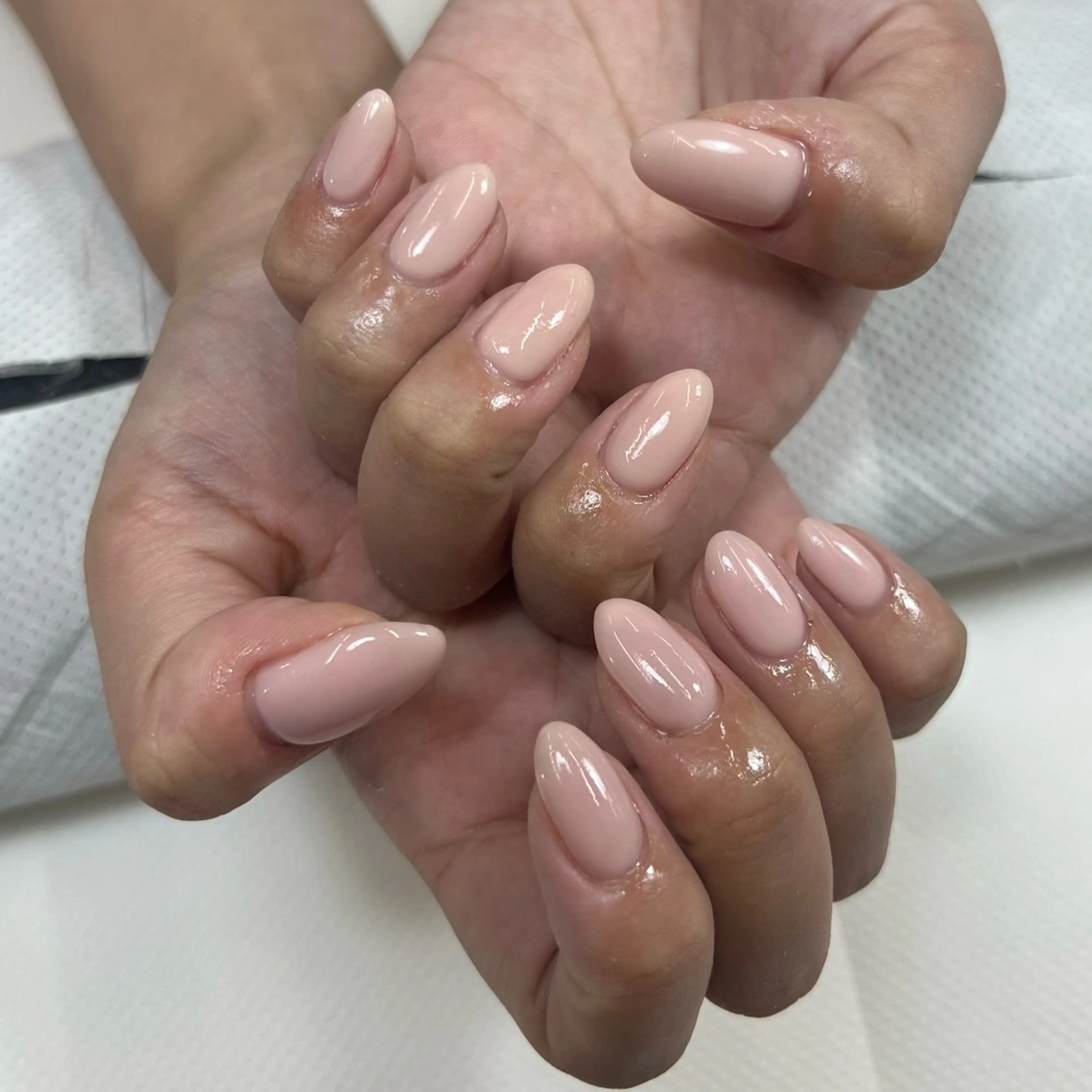 ネイル ワンカラーネイル ピンク Nishimura Amiのネイルデザイン