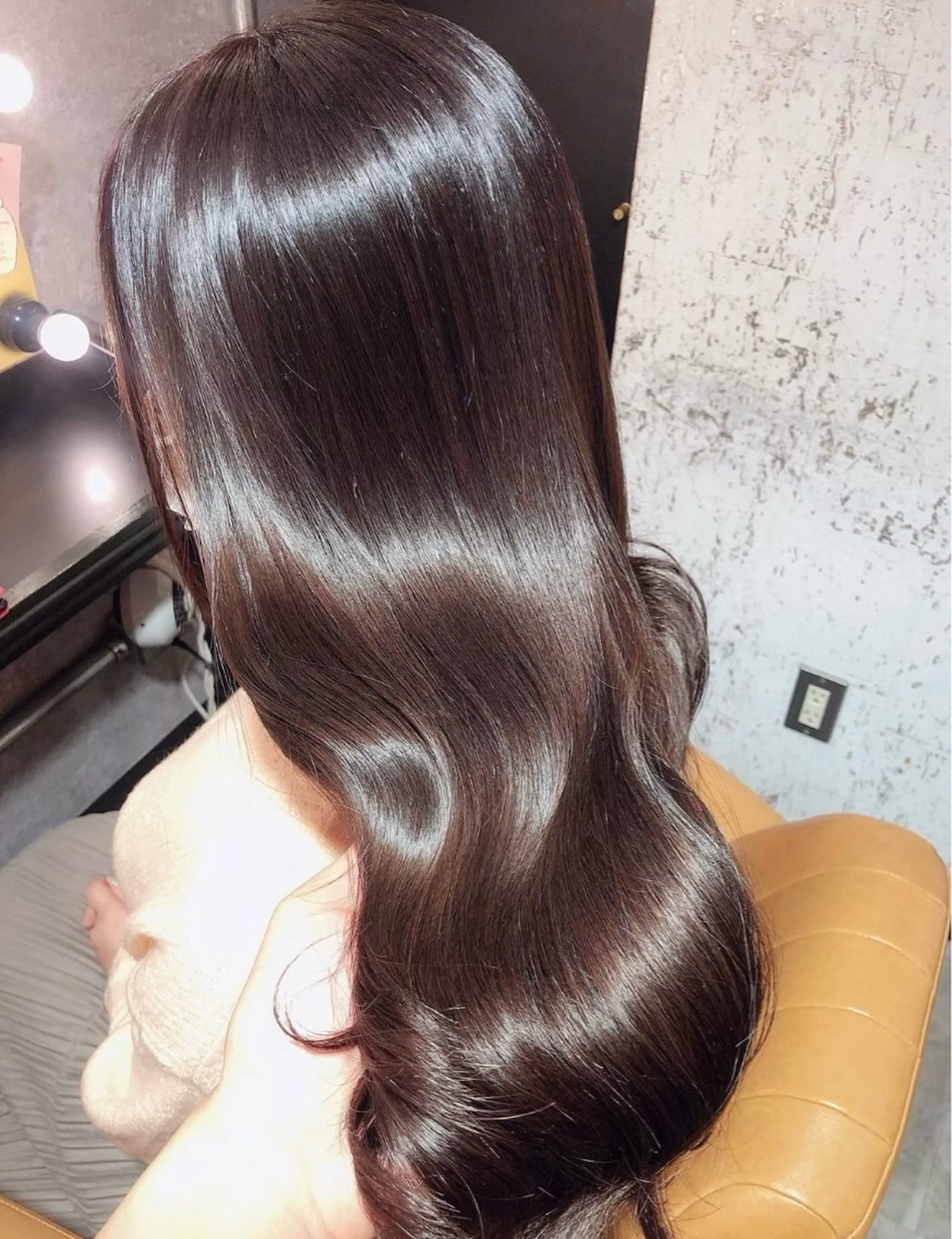 カット✂️➕ダメージレス艶カラー❤️✨️➕髪質改善スチームトリートメント💫💫の写真