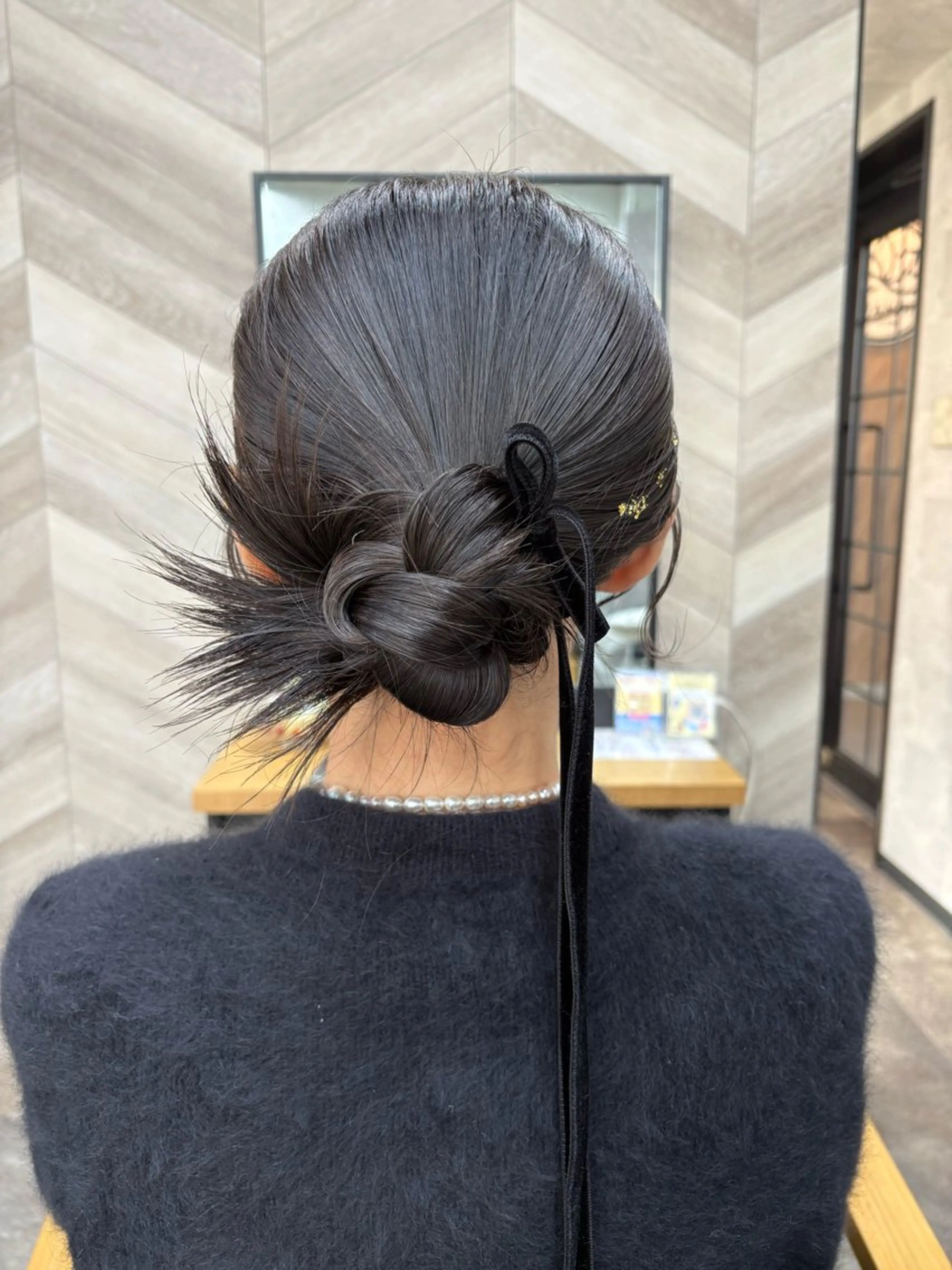 ミディアム ヘアアレンジ ヘアセット 飯塚 沙衣のヘアスタイル