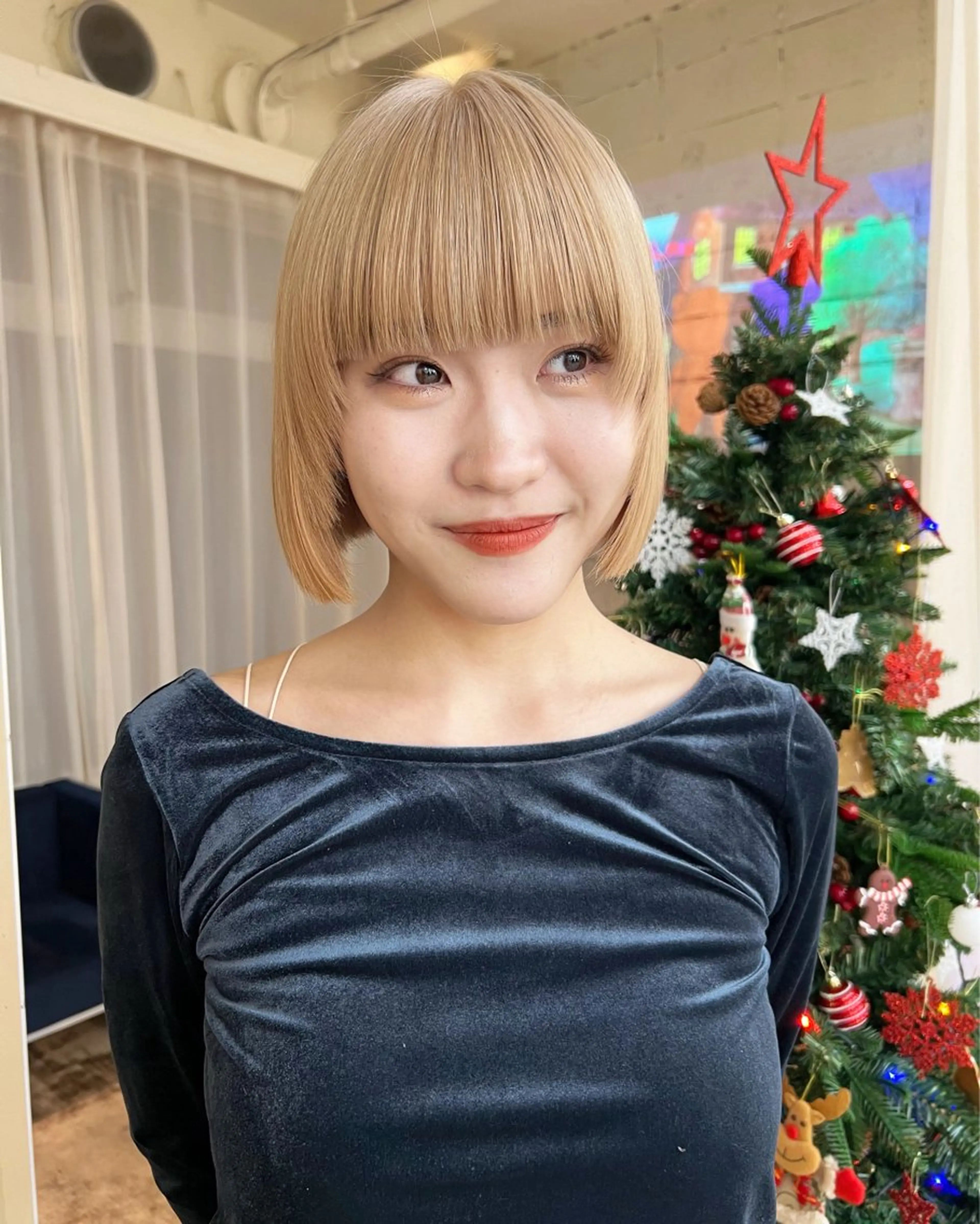 ミディアム カラー カット ヘアカラー haco＋所属・圧倒的デザイン力 店長🎨RENAのヘアスタイル