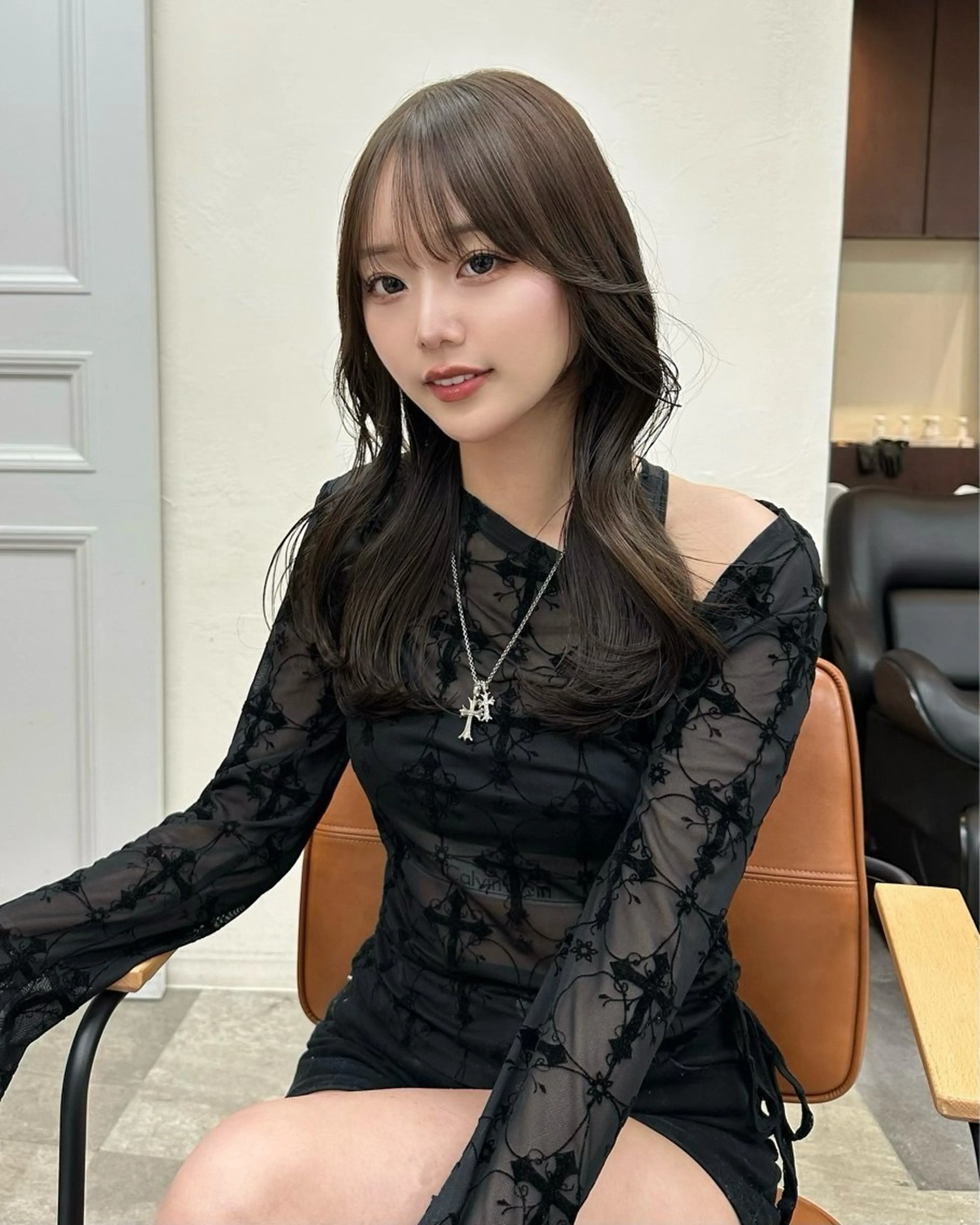 ロング カラー ヘアアレンジ カット ヘアカラー トリートメント 韓国/髪質改善 カラー✨/りょうがのヘアスタイル