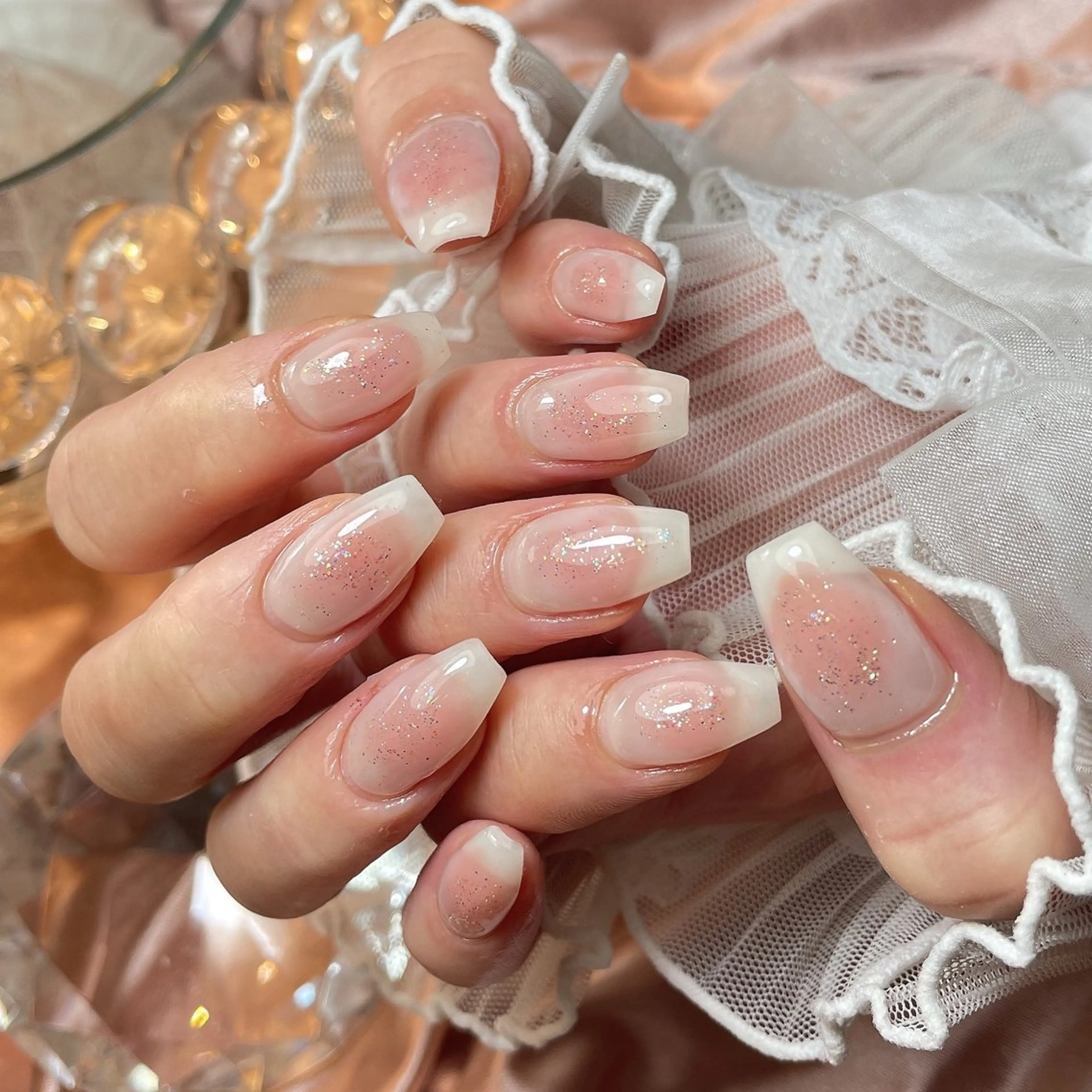 ネイル 23時まで❤︎韓国、 ワンホンネイルのネイルデザイン