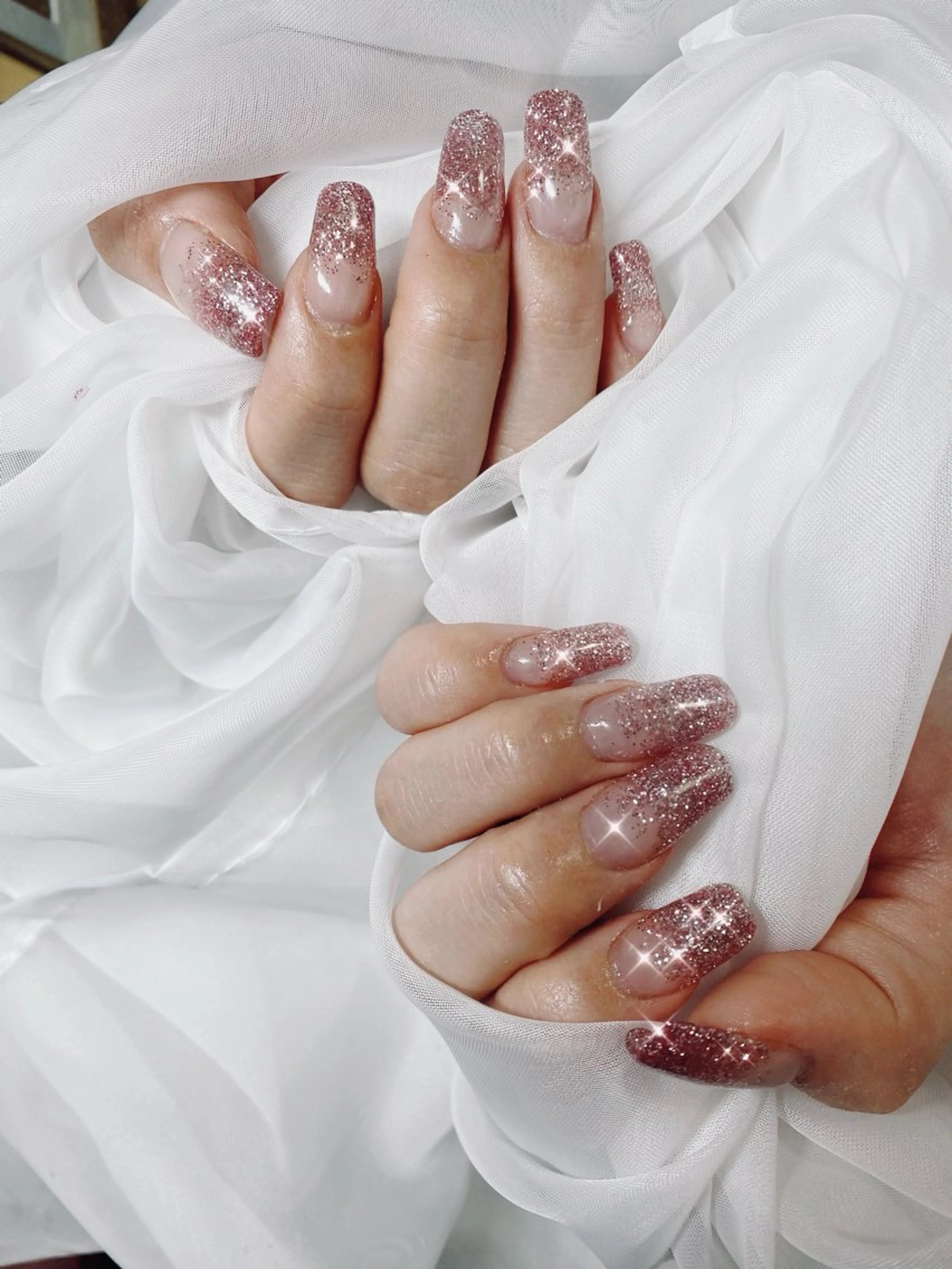 オフなし限定💅✨　スカルプ　ラメグラ❣️🌷ワンカラーの写真