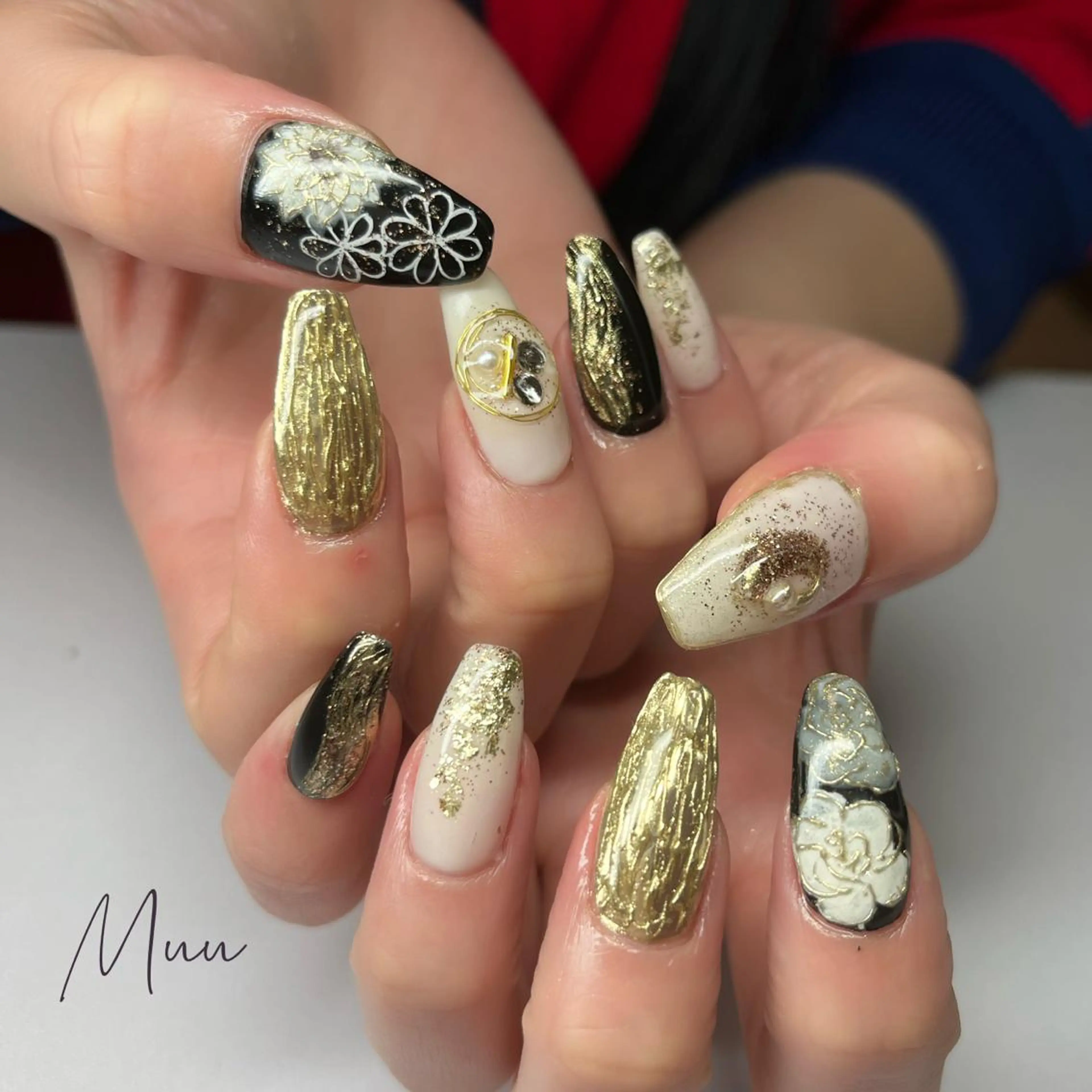 セミロング ネイル マツエク・マツパ ハンドネイル apopi's所属・apopis＊ close23:00のネイルデザイン