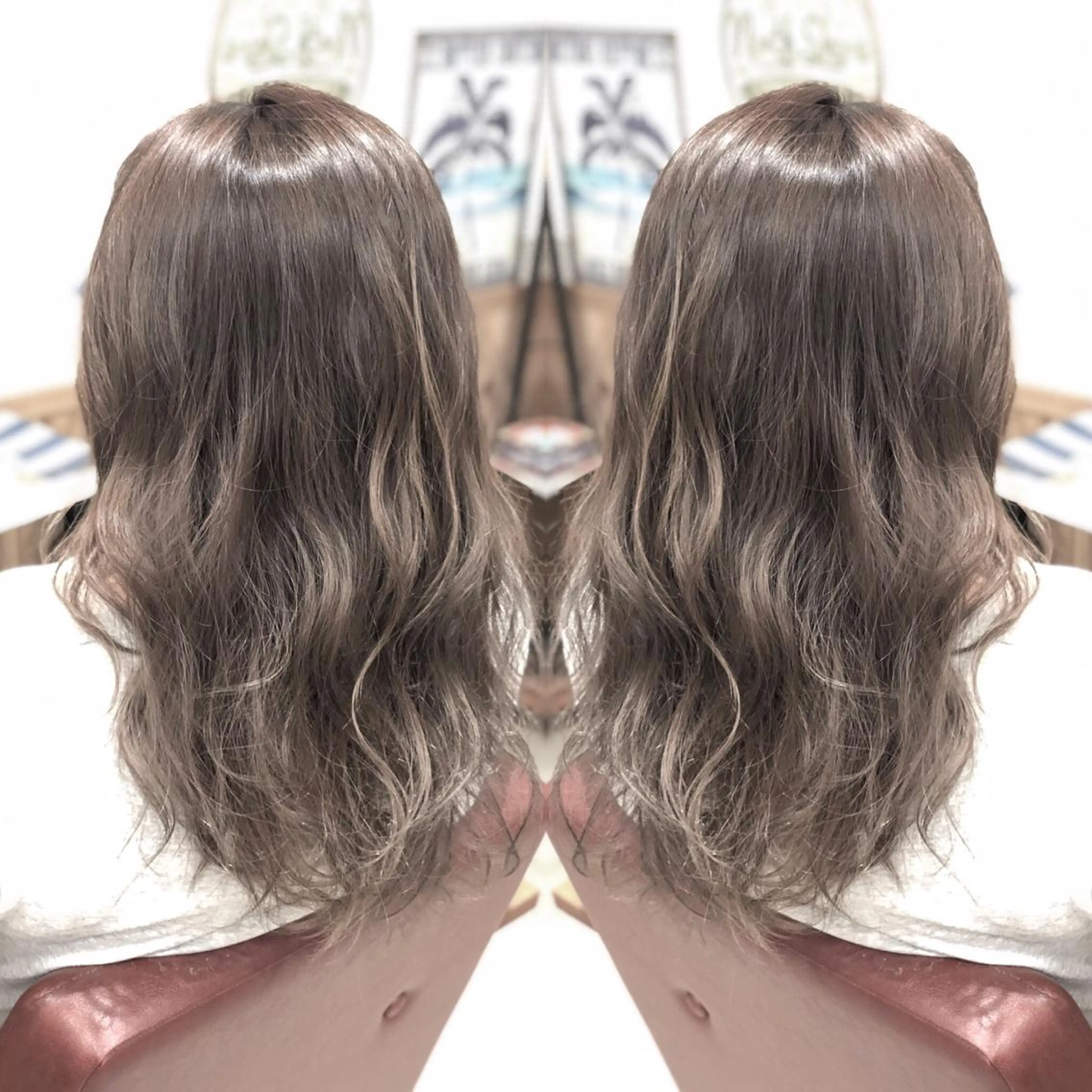 ロング カラー M IIのヘアスタイル