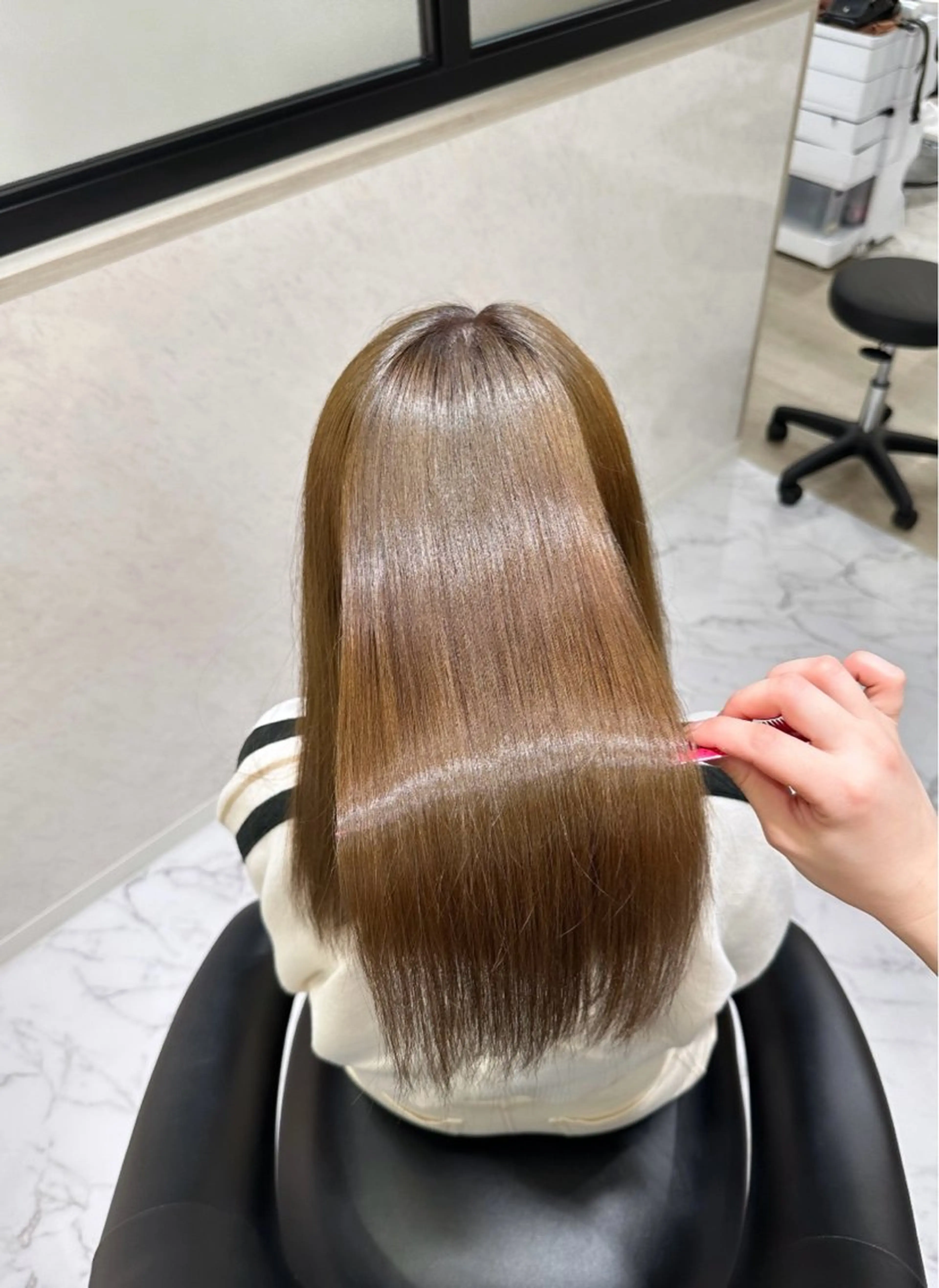 セミロング ヘアカラー shuri /髪質改善/のヘアスタイル