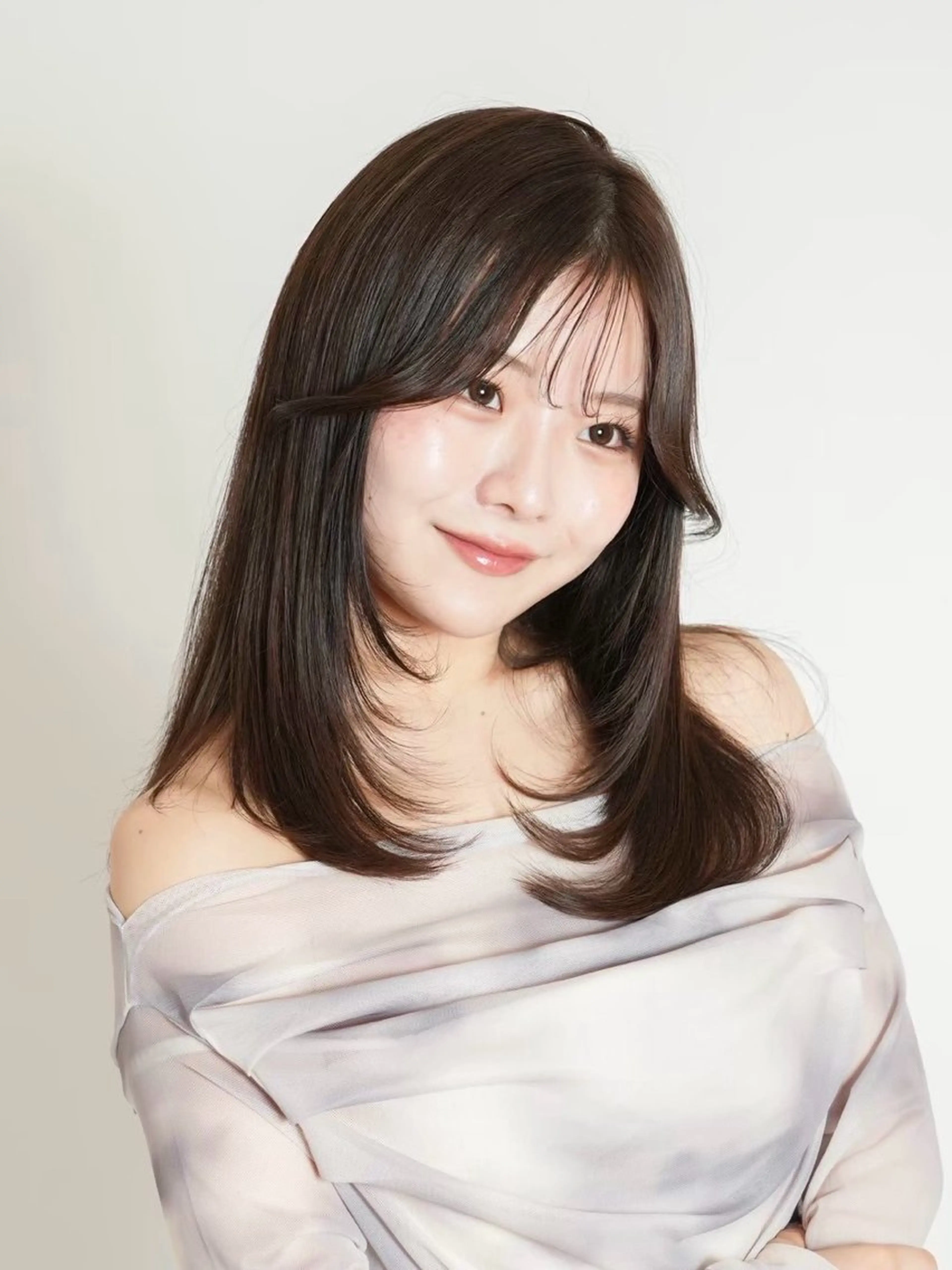 ミディアム カット ヘアカラー 💎髪質改善特化/ 町田莉彩💎のヘアスタイル