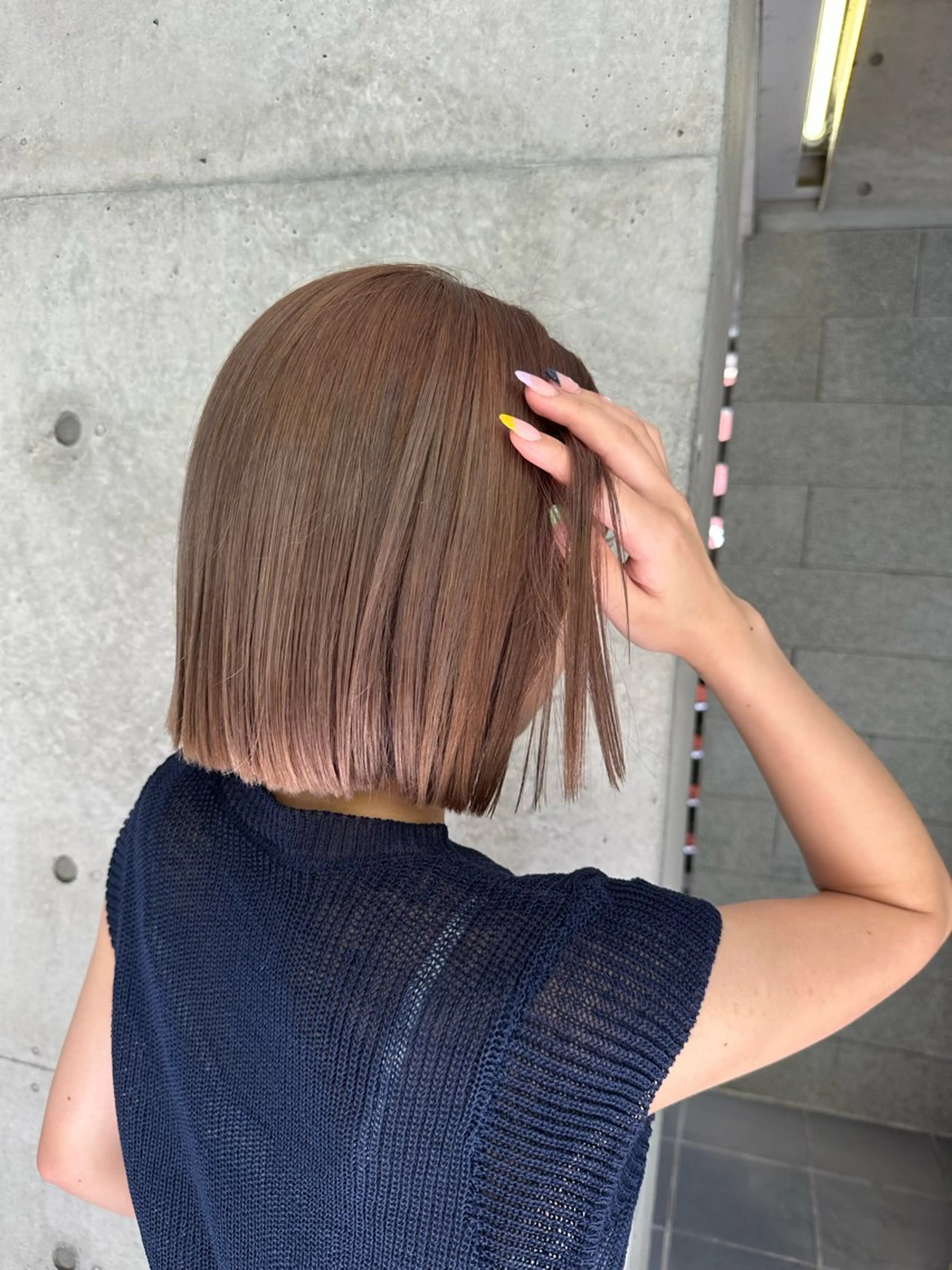 ショート カラー 透明感カラー シルバー ヘアカラー MISAKI ‎のヘアスタイル
