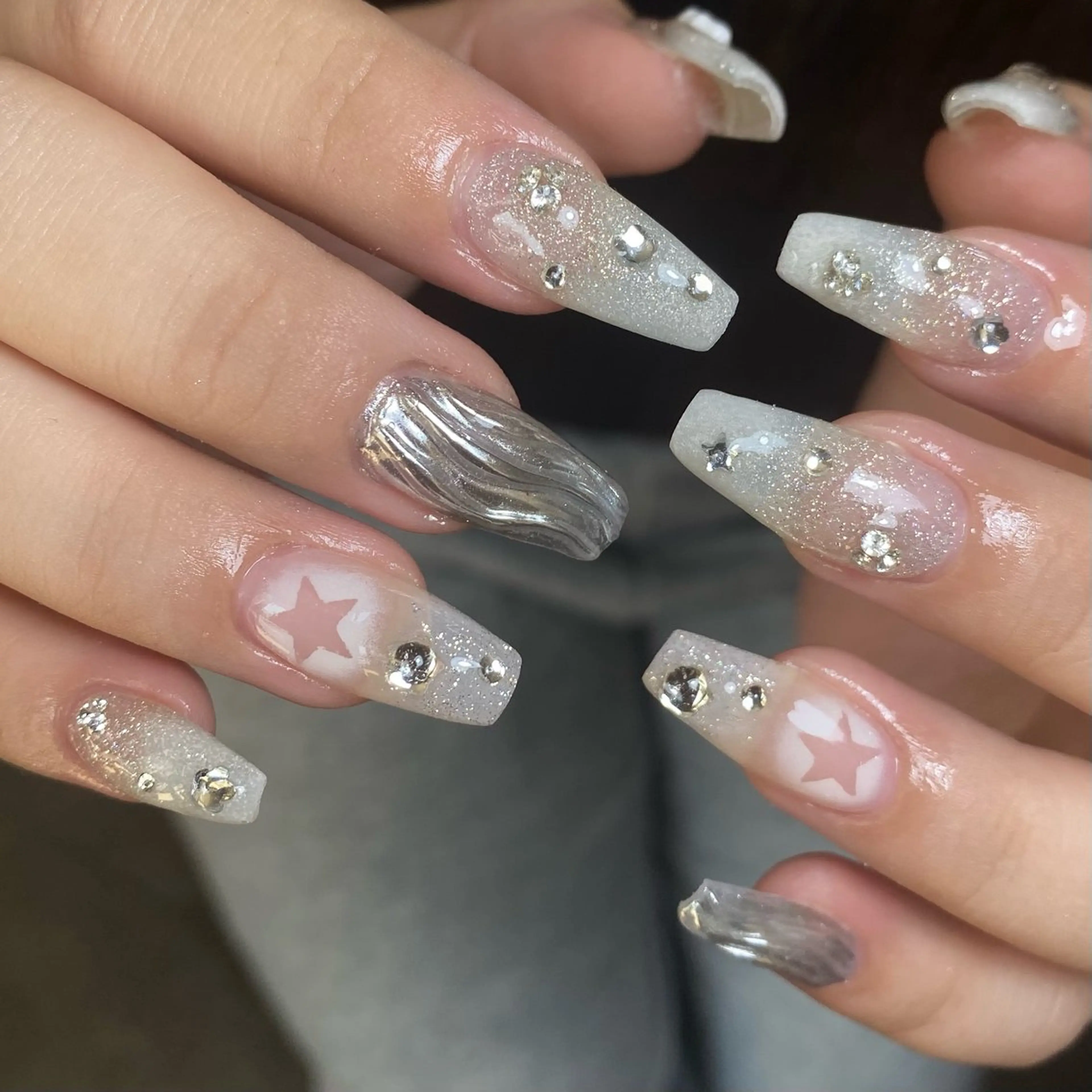 ネイル 韓国ネイル ワンホンネイル ハンドネイル ハンドケア Chang _Nailのネイルデザイン
