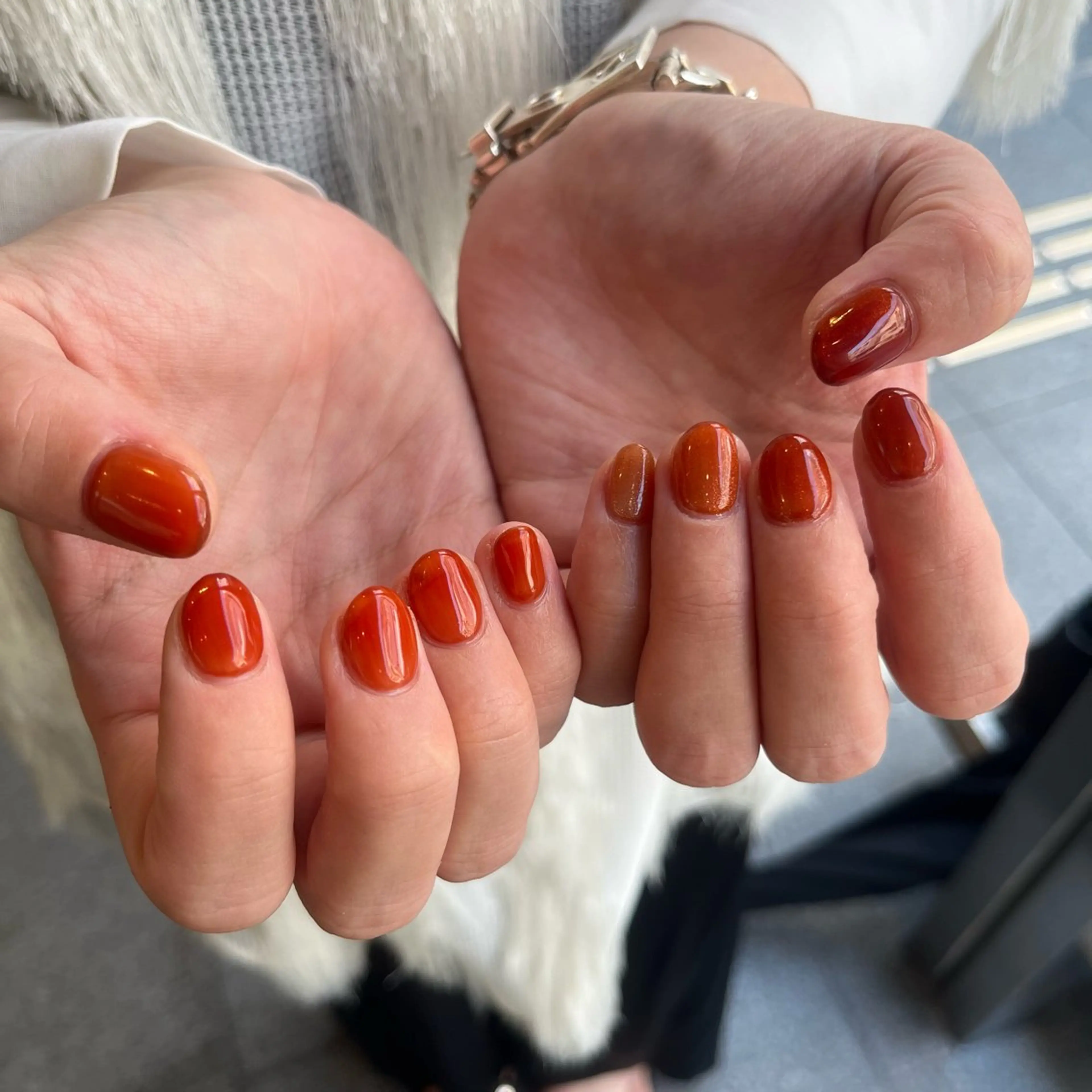 ネイル マグネットネイル ニュアンスネイル シンプルネイル ハンドネイル nail&care salon soa所属・soa/美容液ケアで 自爪を育てるネイルのネイルデザイン