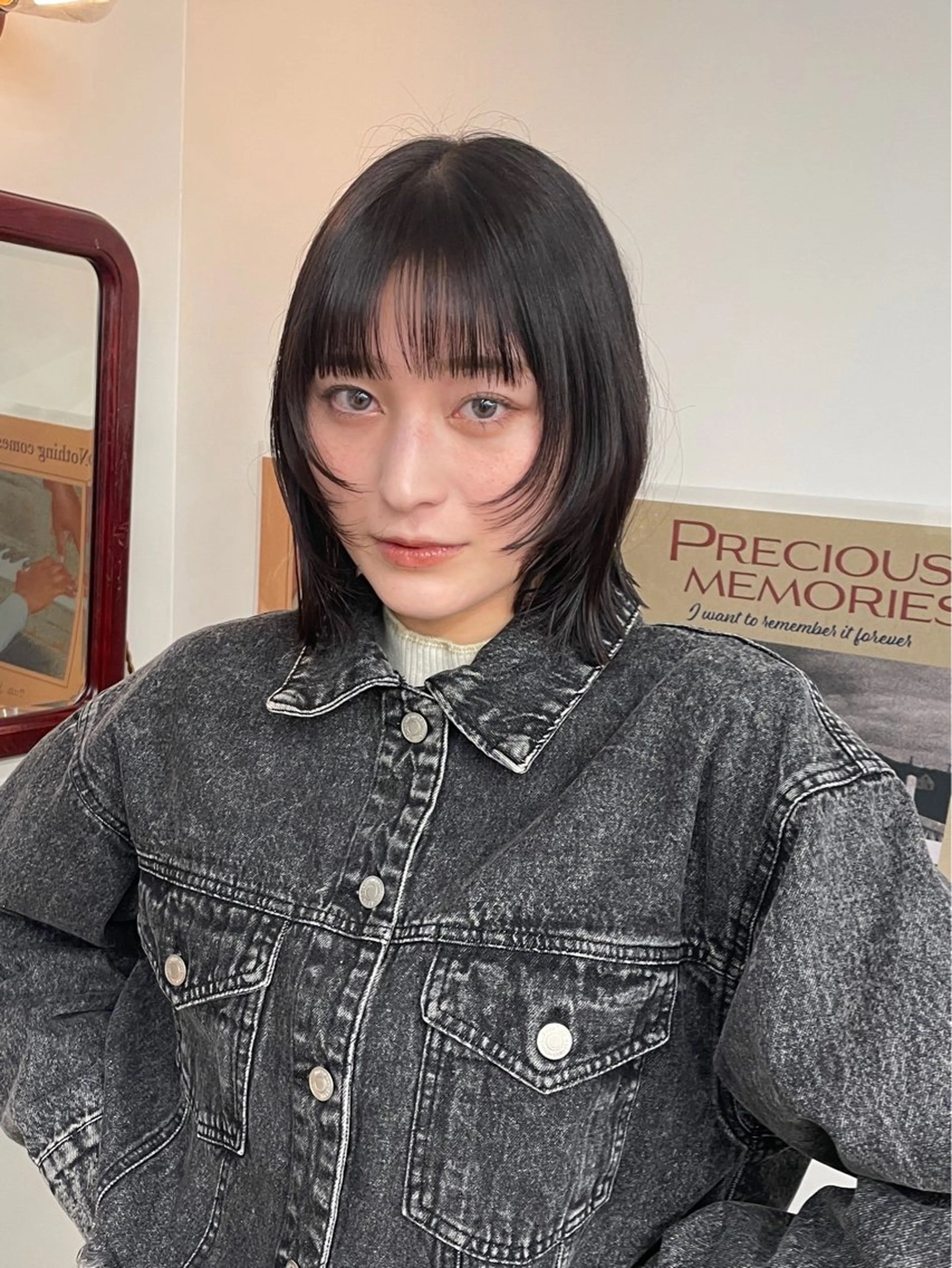 ミディアム tonari所属・ブリーチモデル/ カットモデル/Riaのヘアスタイル