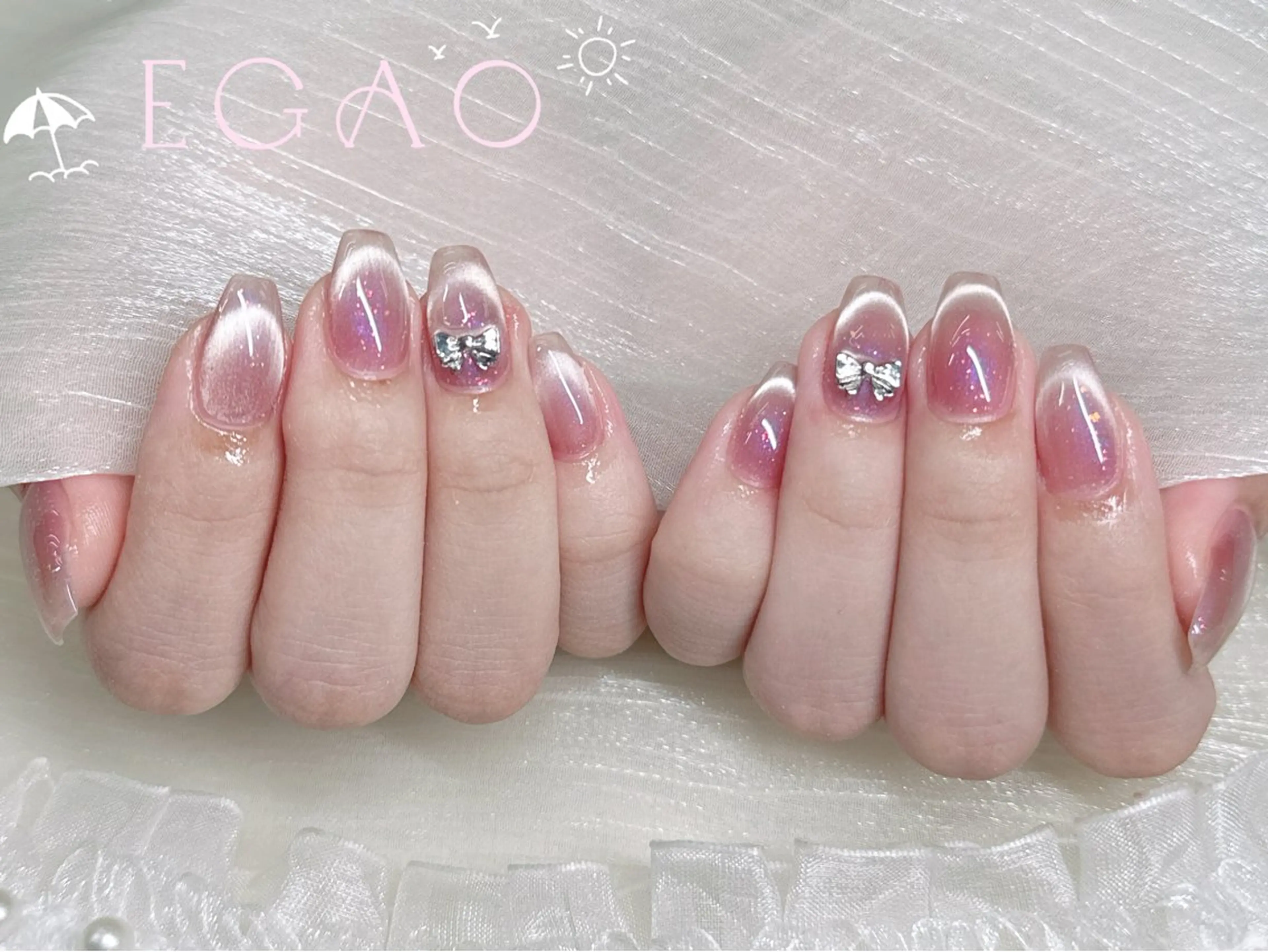 ネイル アートネイル フットネイル フレンチネイル ジェルネイル グラデーション ハンドネイル Egao Nail Salonのネイルデザイン
