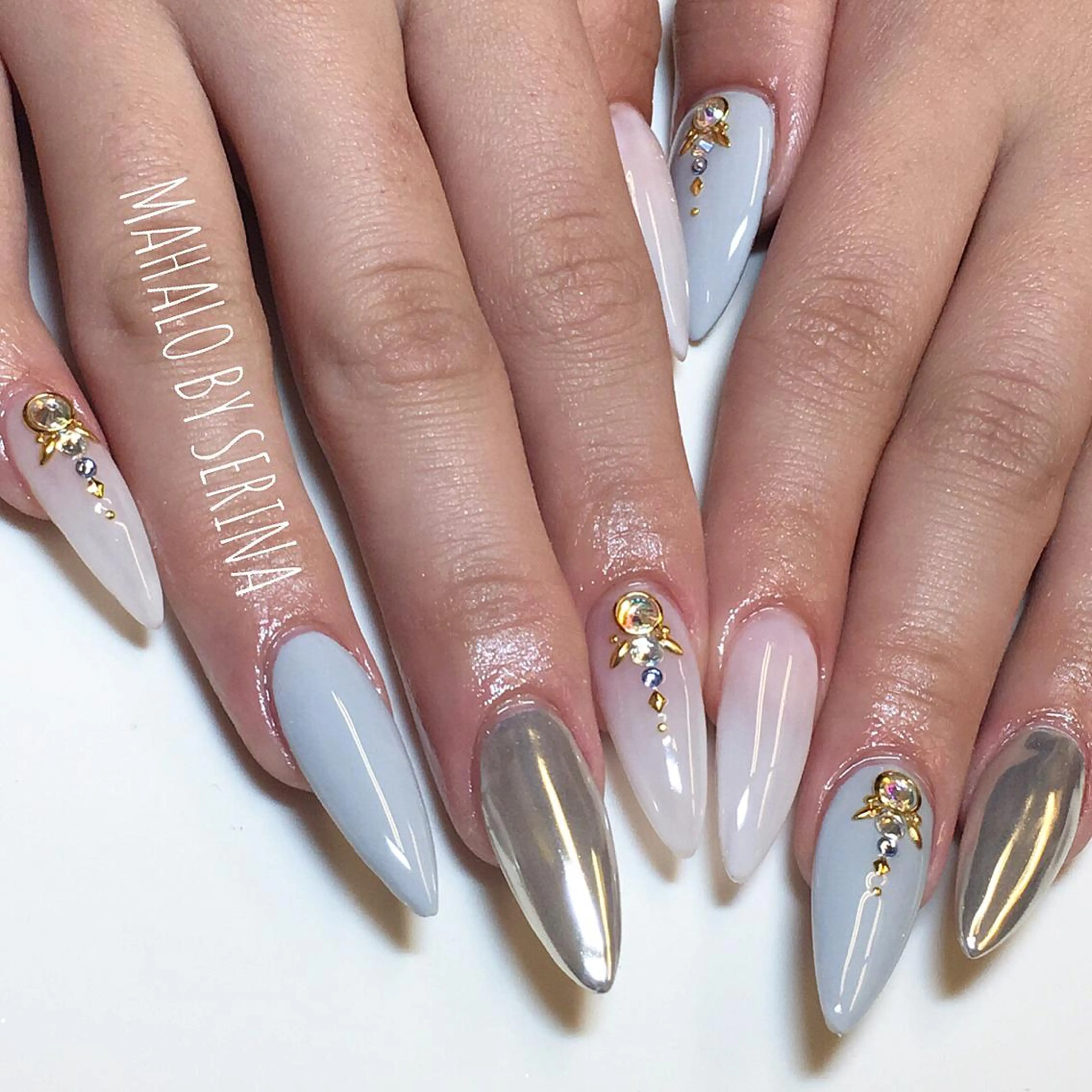 ロング カラー ネイル スカルプネイル SUNNY BAE. SERINAのネイルデザイン