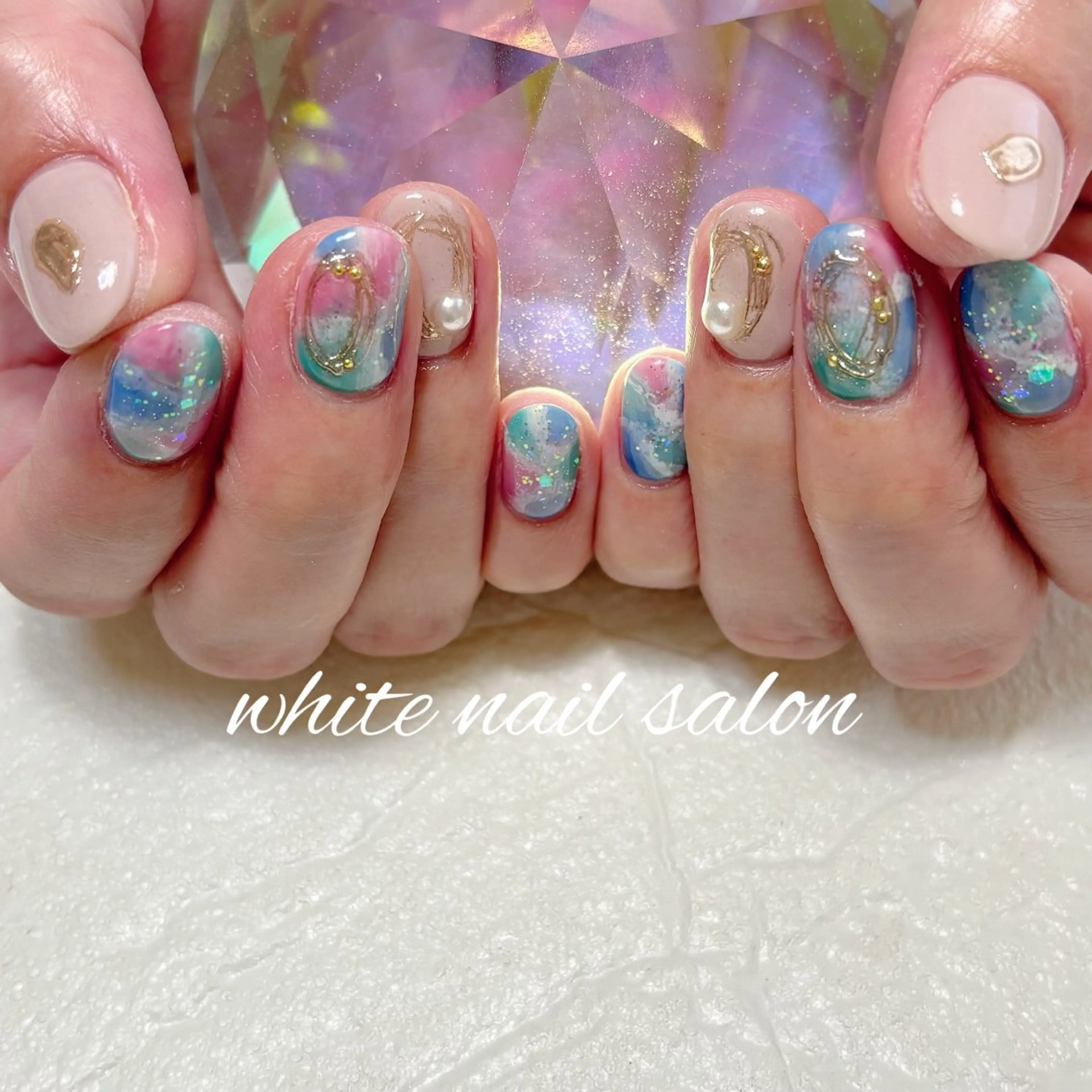 ネイル フットネイル ハンドネイル white nail salonのネイルデザイン