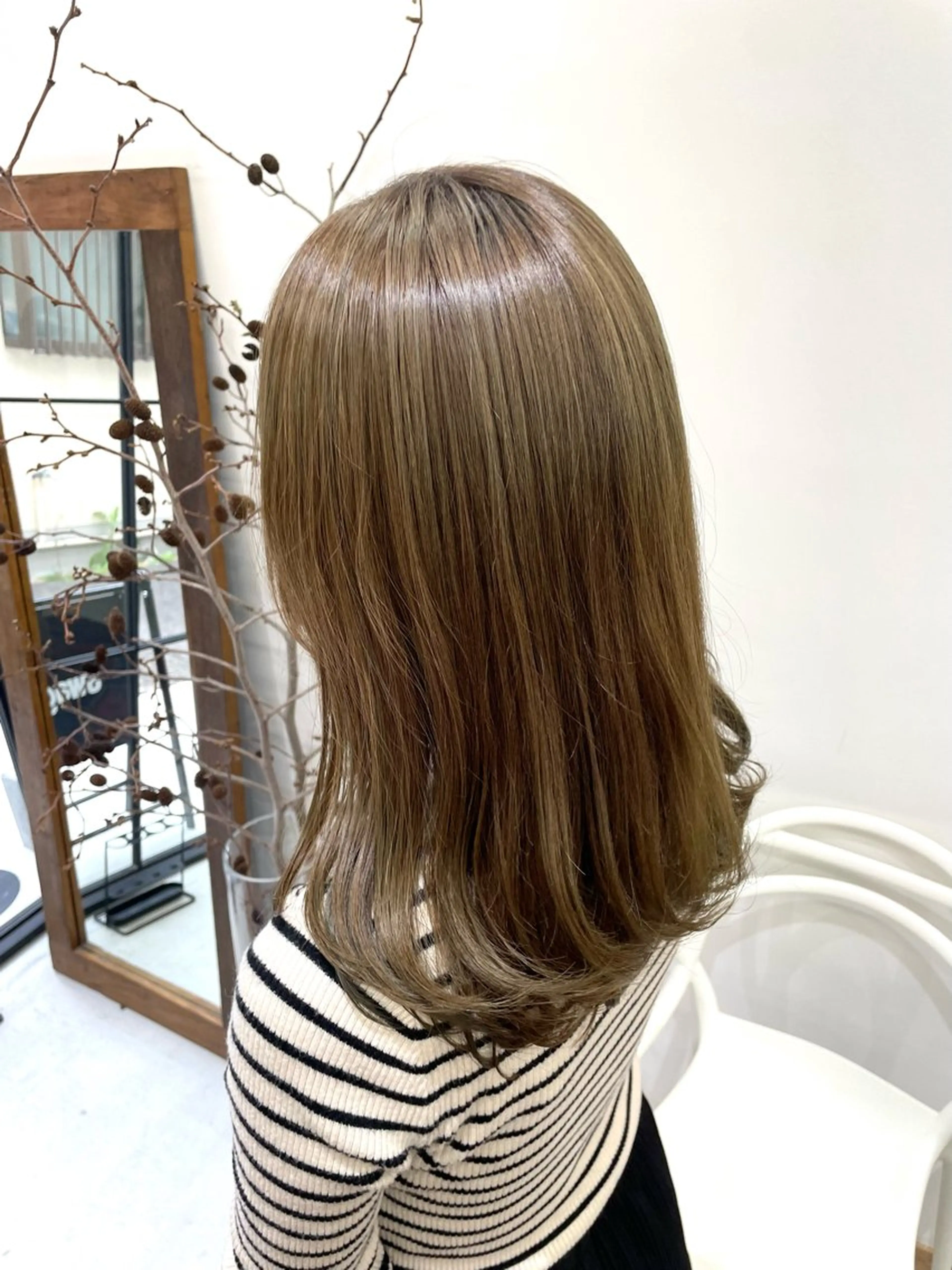 ロング カラー ベージュカラー 透明感カラー イルミナカラー オリーブベージュ 慎太朗/メンズカット /メンズパーマのヘアスタイル
