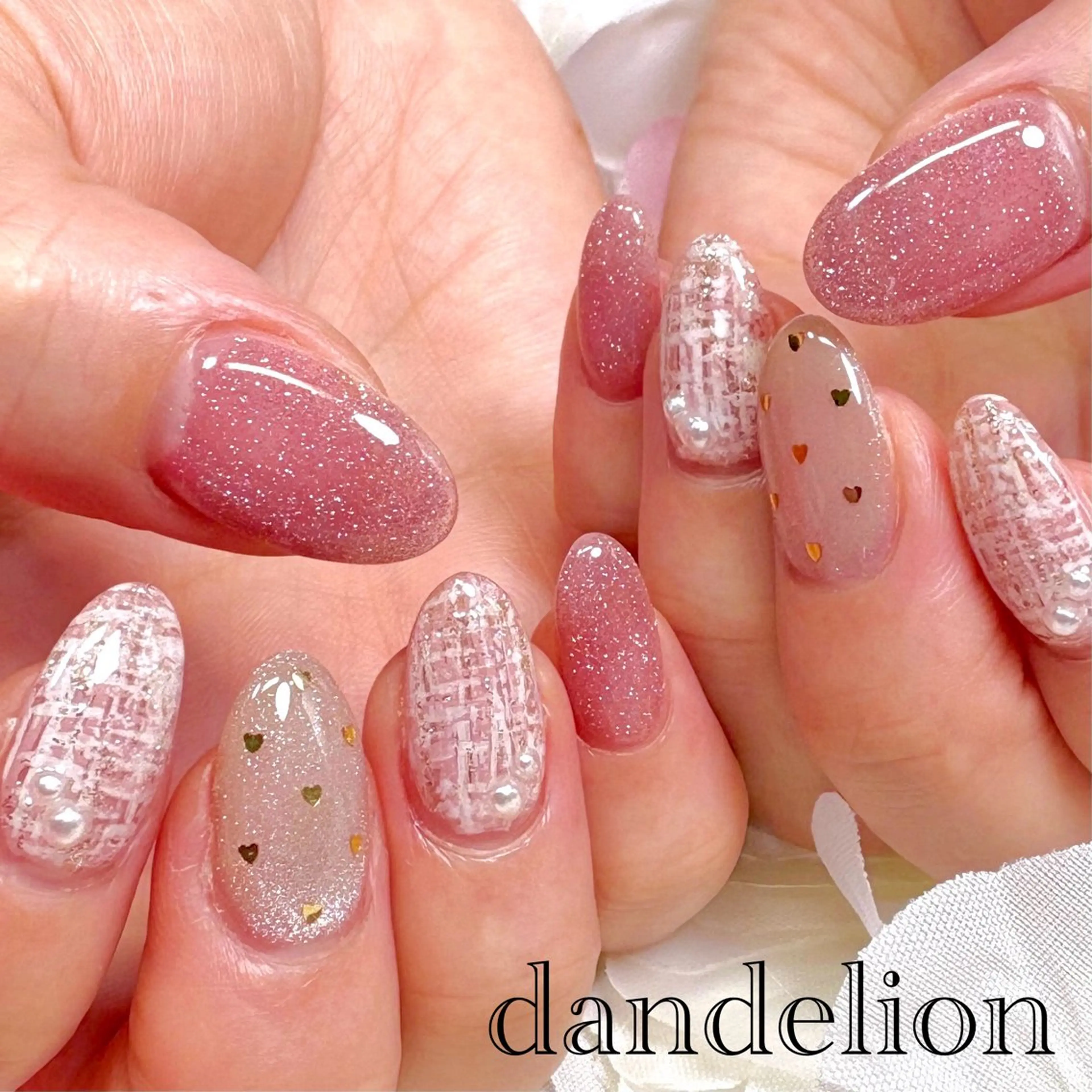 ネイル ハンドネイル ハンドケア dandelion ダンデライオンのネイルデザイン