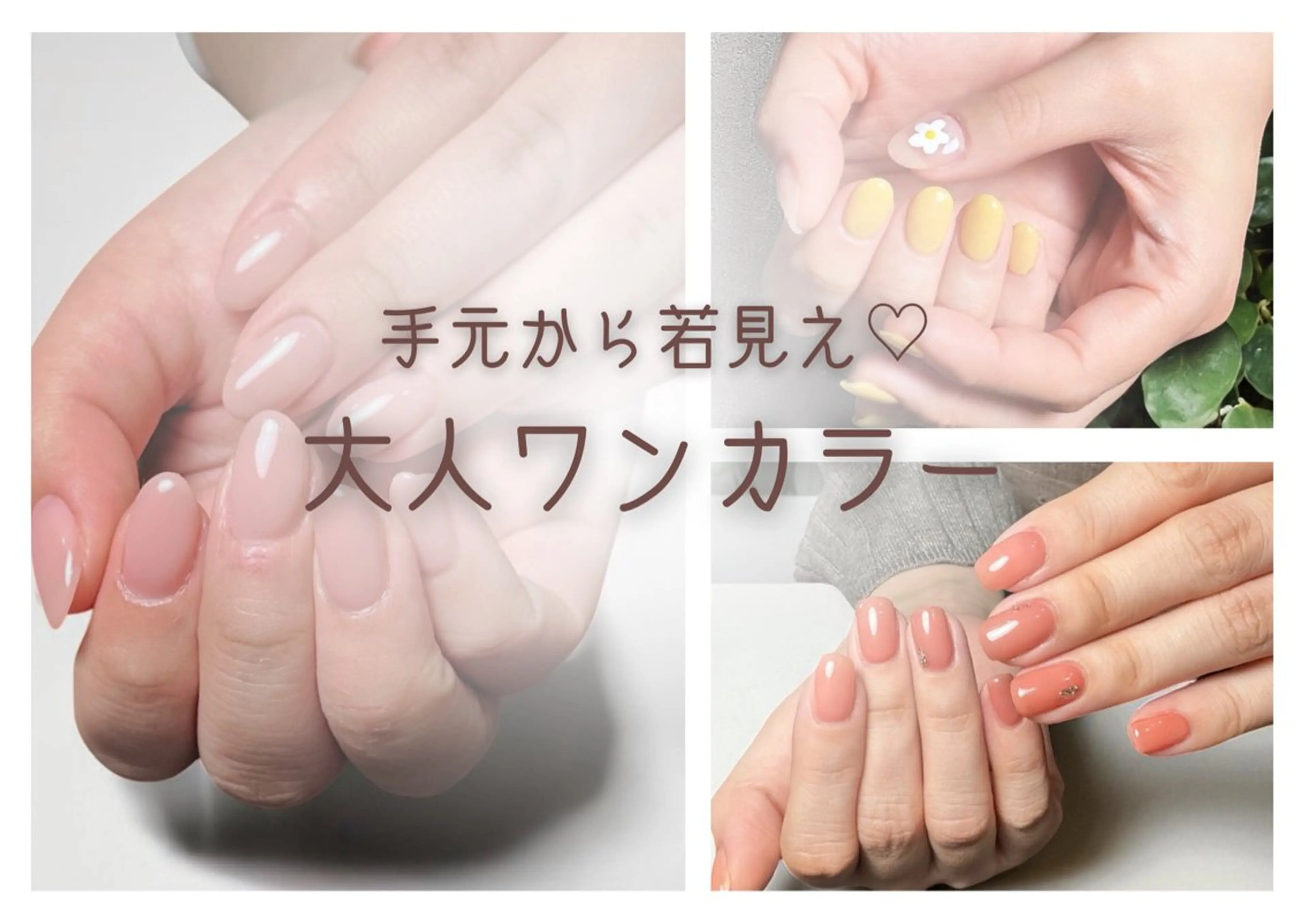 【他店オフ込み】手元から若見え◇大人ワンカラーの写真