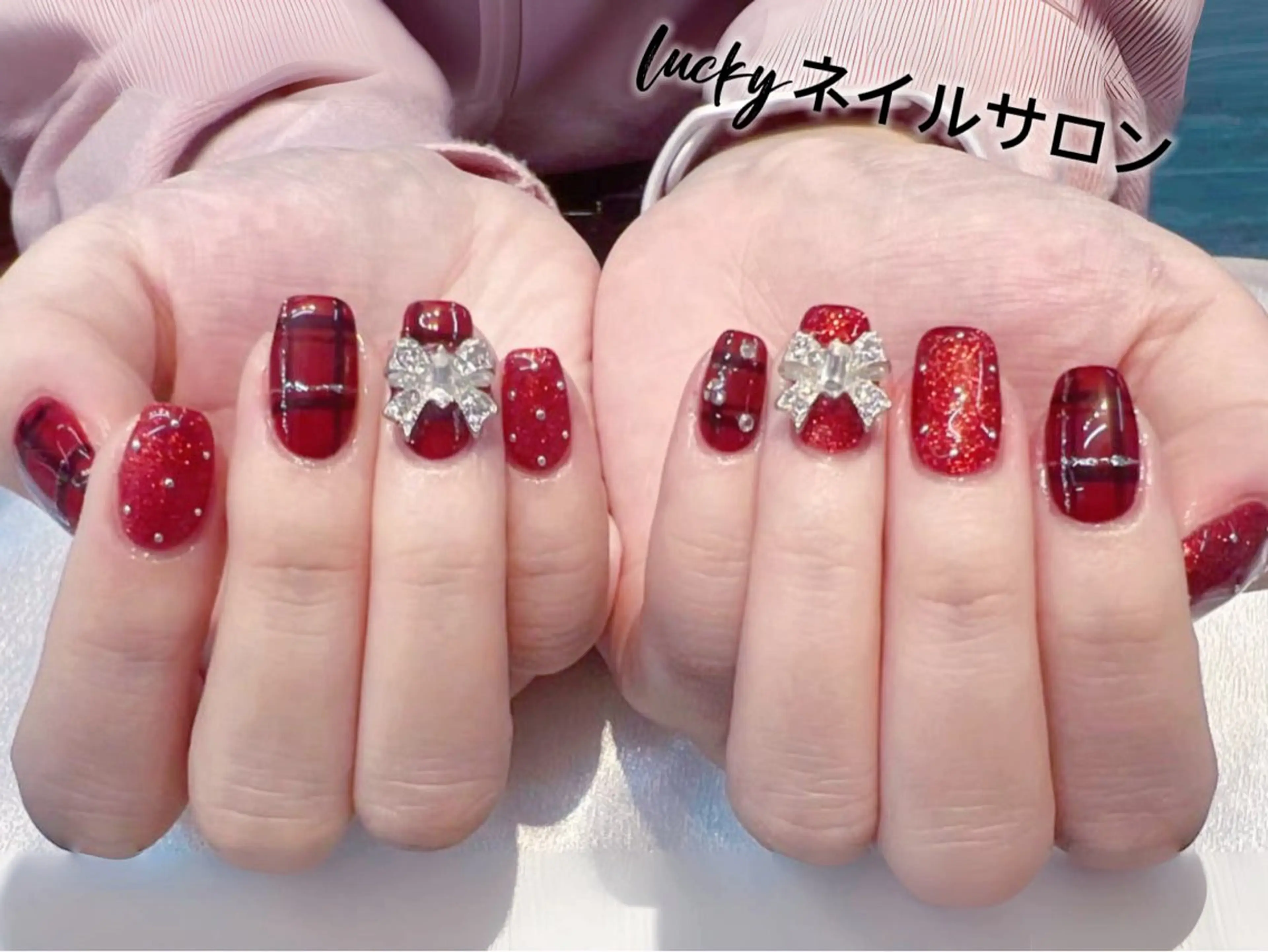 ネイル アートネイル チークネイル 長さ出し フットネイル ジェルネイル ハンドネイル ハンドケア ラッキーネイルサロン 西川口東口店のネイルデザイン