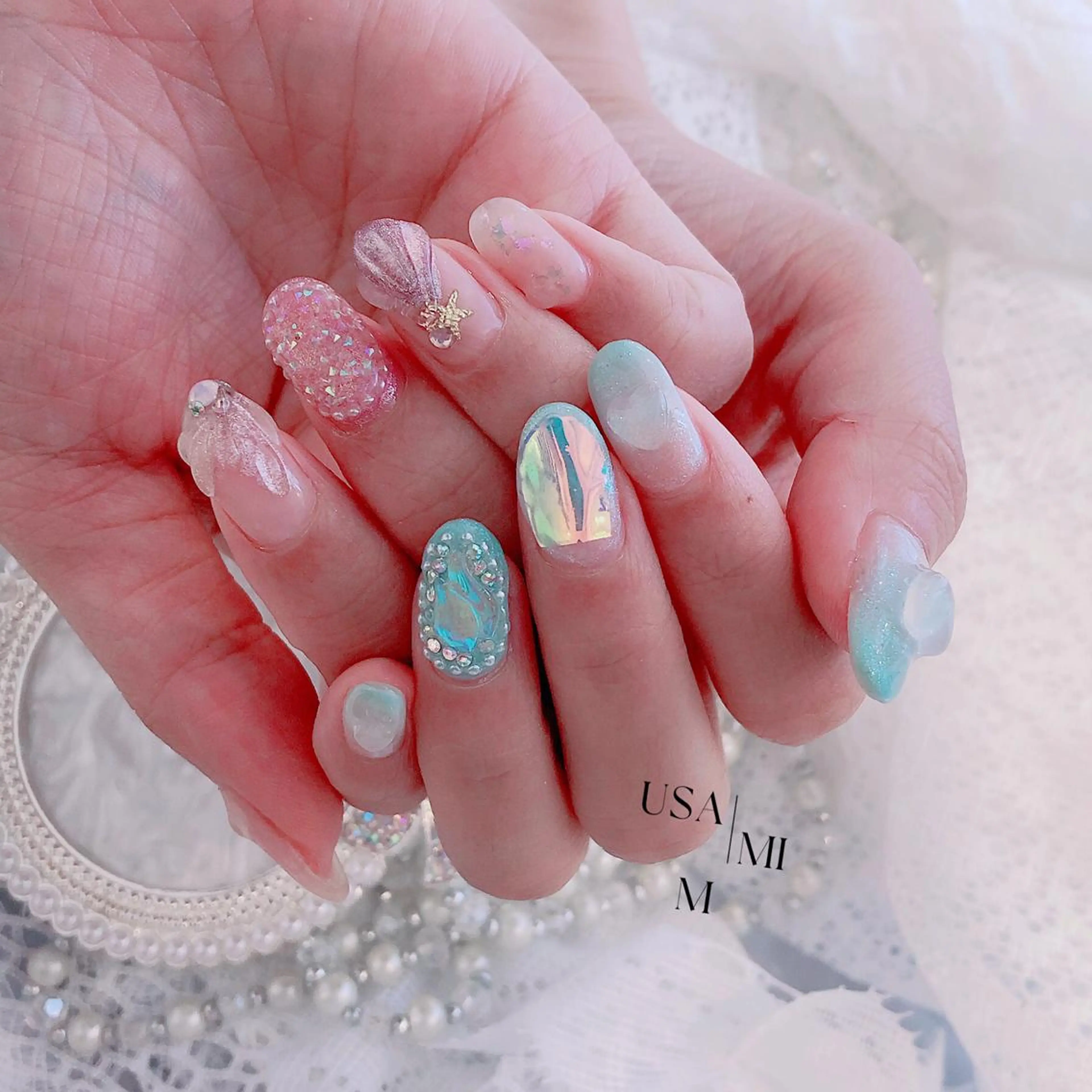 ネイル 💕🐰うさみみ🐰 💕のネイルデザイン