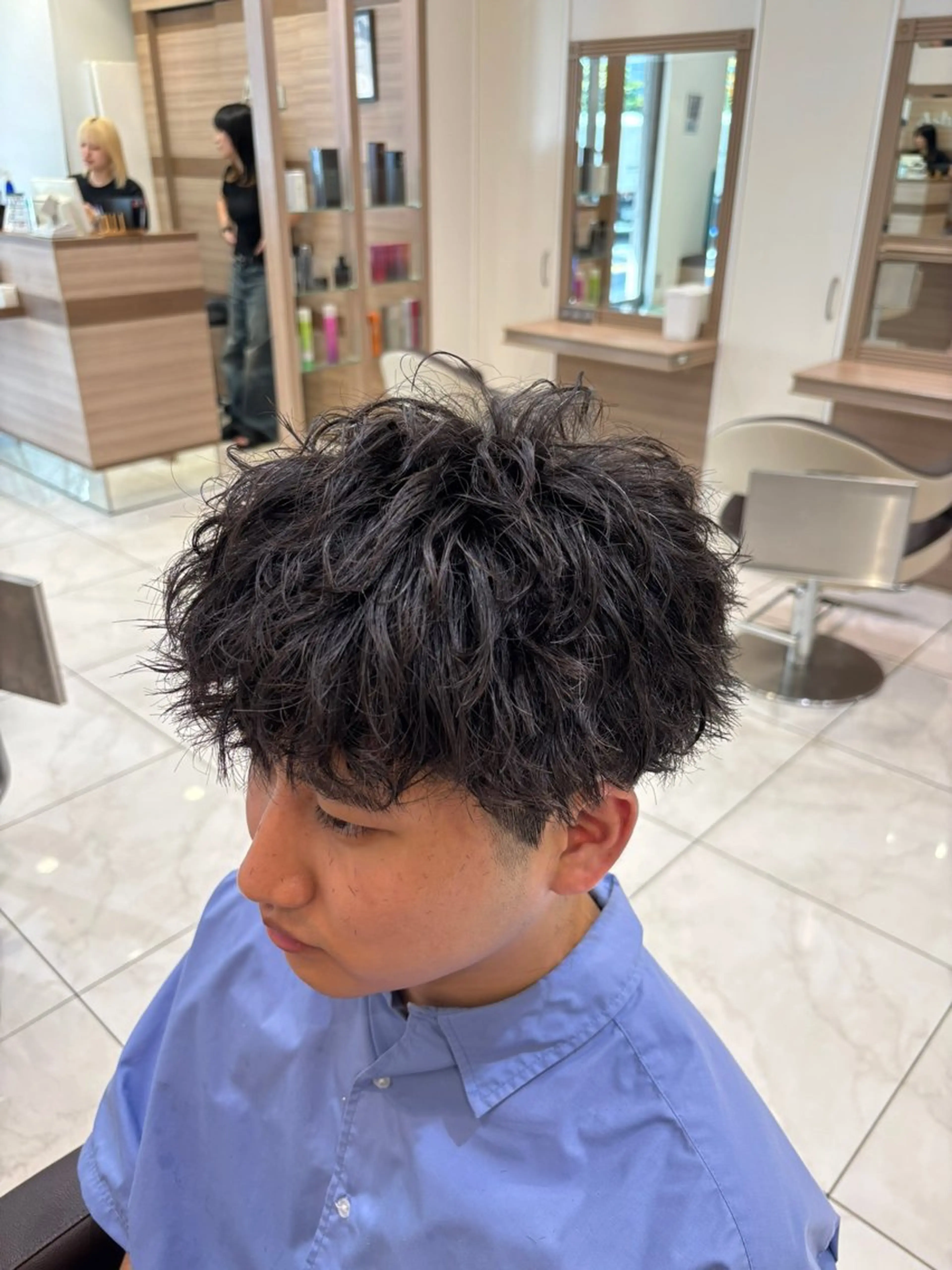 メンズ カット パーマ 山本 侑平のヘアスタイル
