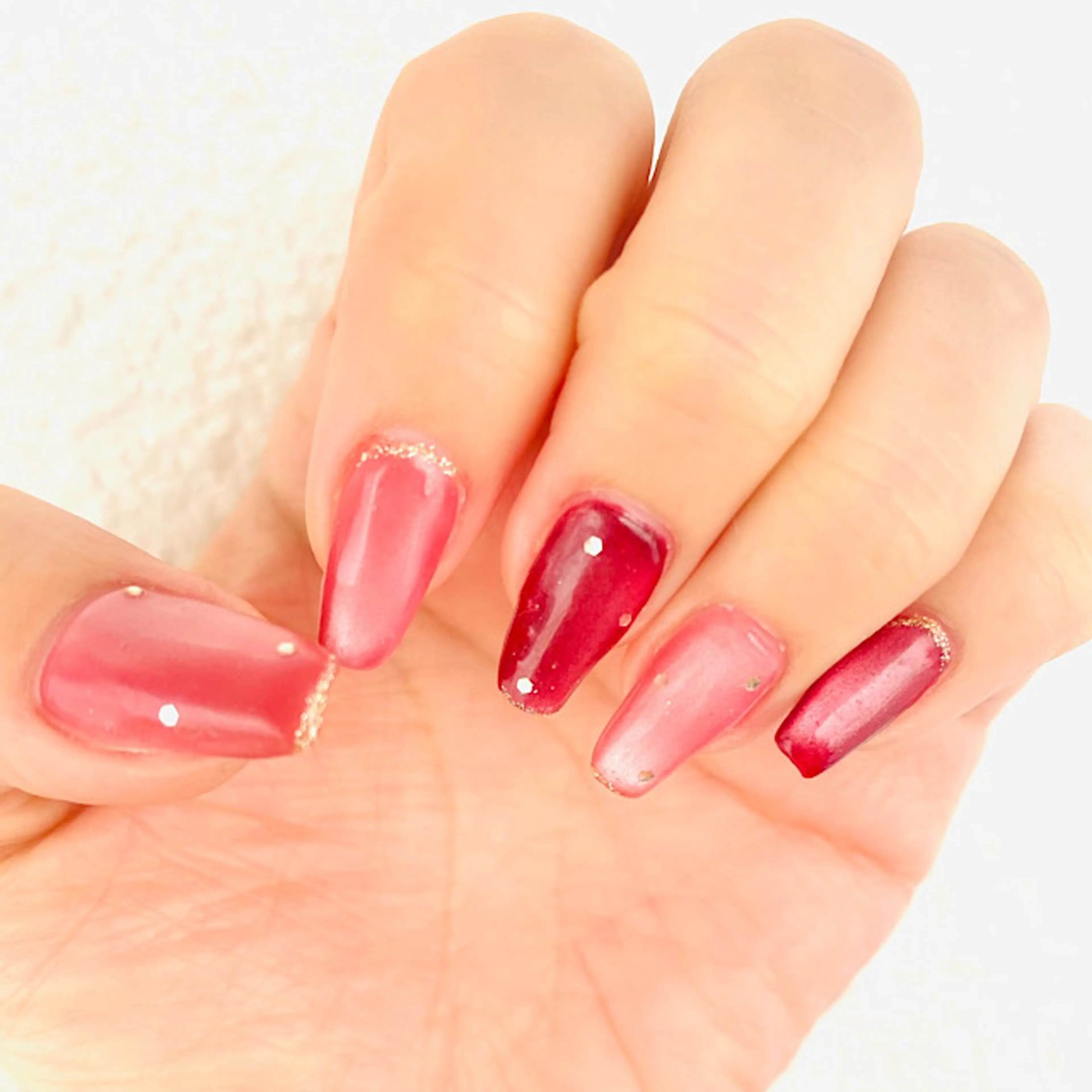 ネイル ドット ジェルネイル マグネットネイル 春ネイル koto nails所属・koto nailsのネイルデザイン