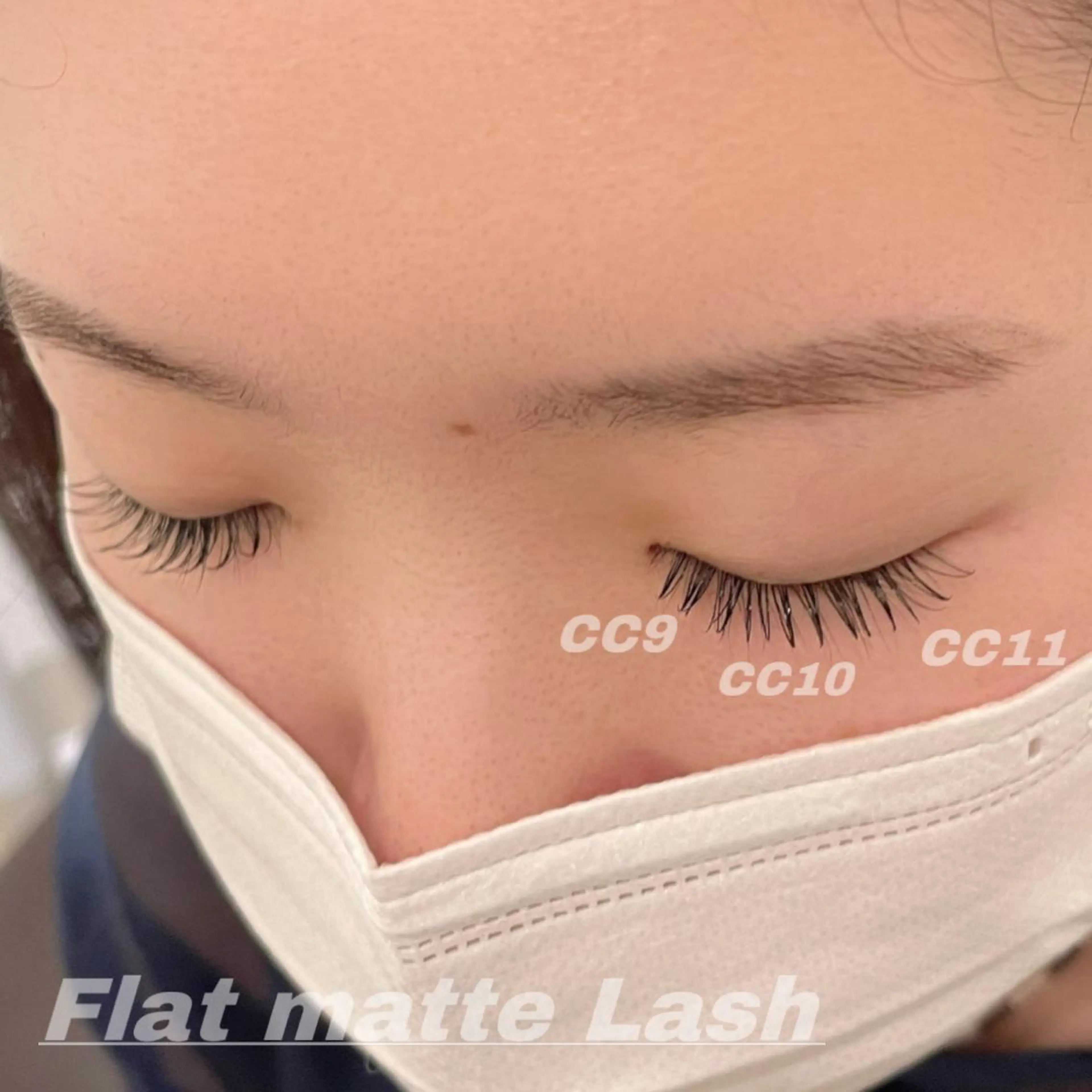 マツエク・マツパ CCカール Cカール フラットラッシュ 目尻長め マツエク Eye ELSA lash栄店 長沼の眉毛・アイブロウイメージ