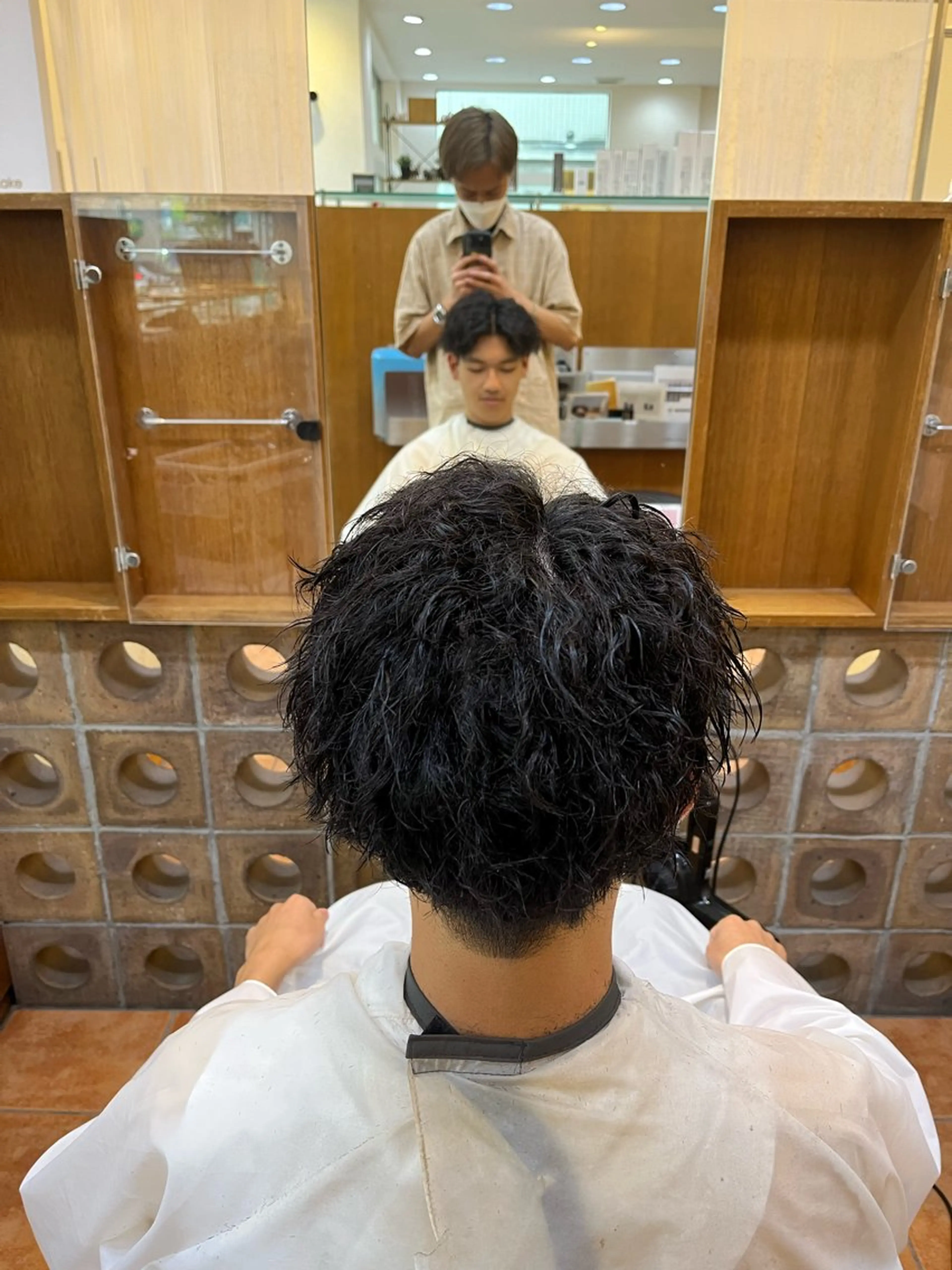 ショート パーマ メンズ カット パーマ 🤍店長　艶カラー 髪質改善縮毛特化🤍のヘアスタイル