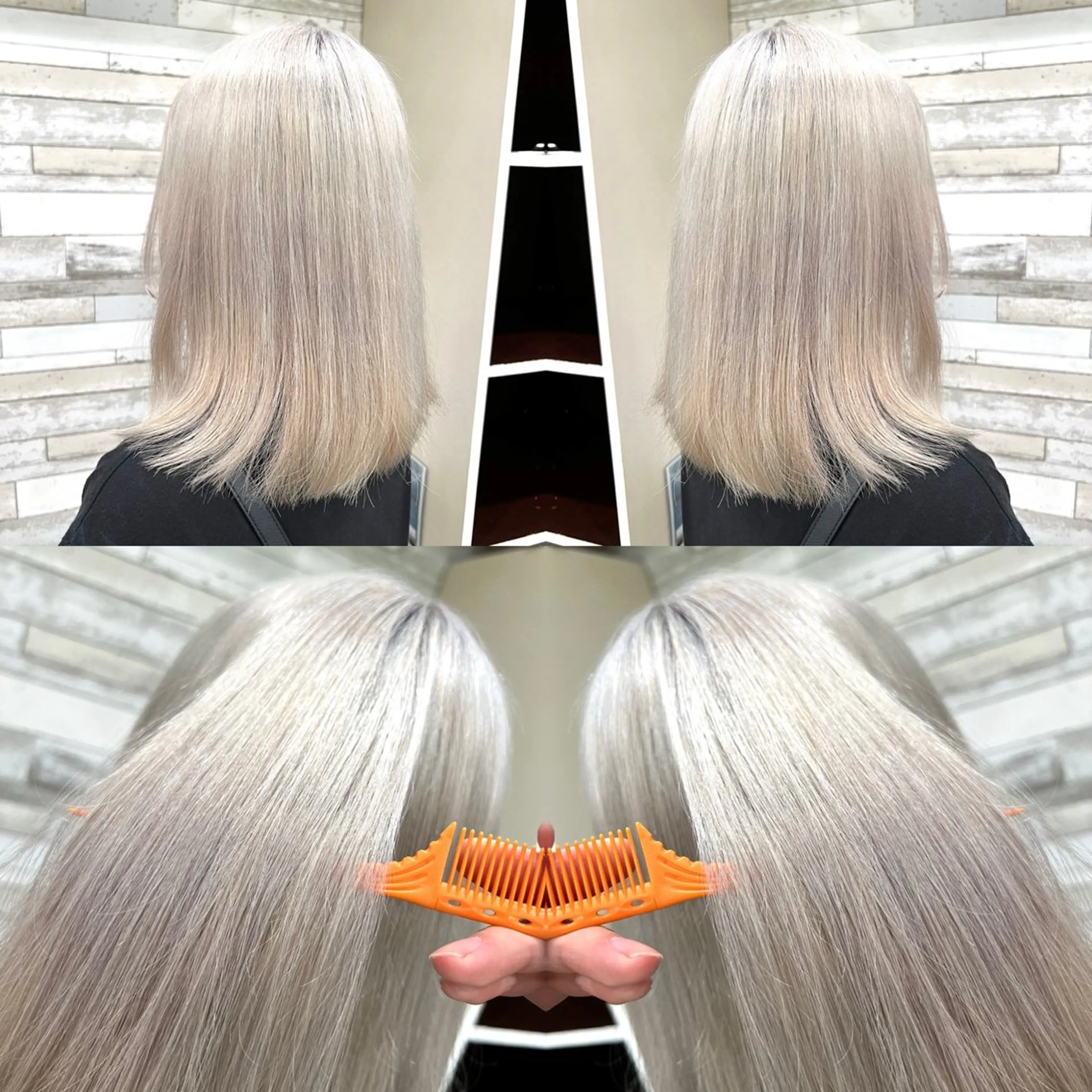 ミディアム カラー ヘアカラー トリートメント "PEPPU "所属・派手髪、透明感カラー ショートヘアShinのヘアスタイル