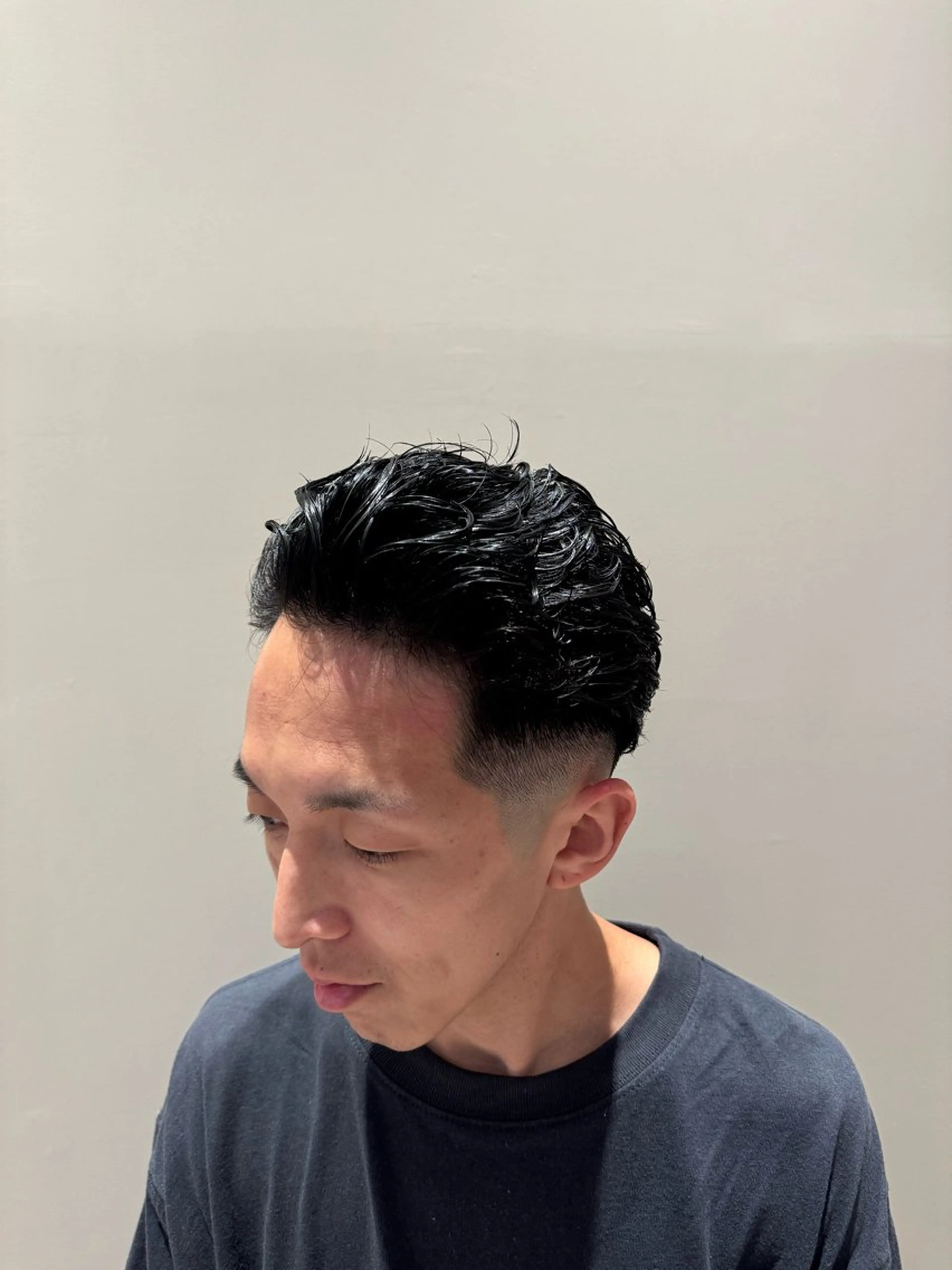 ショート パーマ ヒロ銀座バーバーショップ名古屋本店所属・小島 優奈のヘアスタイル