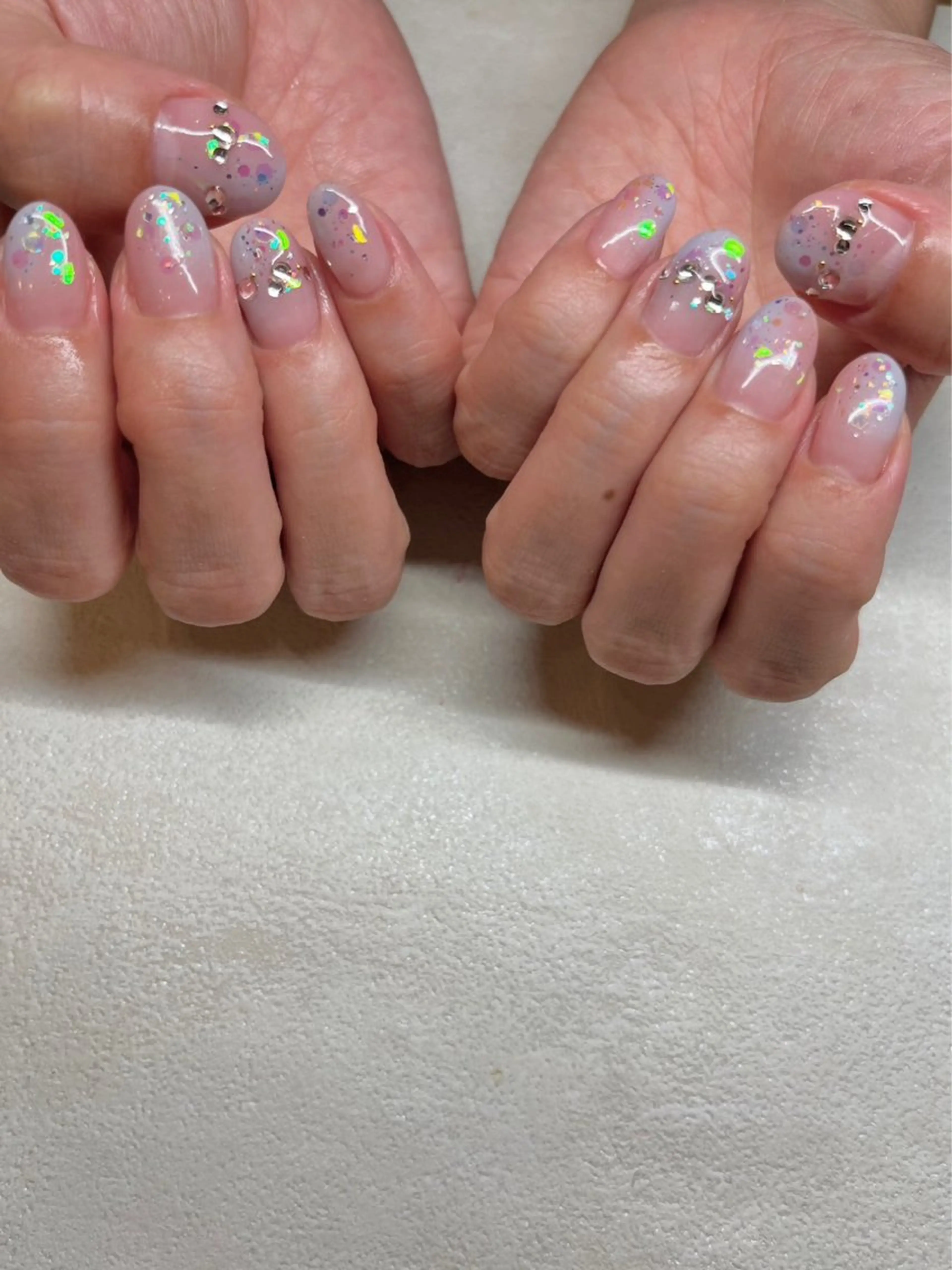 ネイル キラキラネイル ハンドネイル eknail所属・ek nailのネイルデザイン