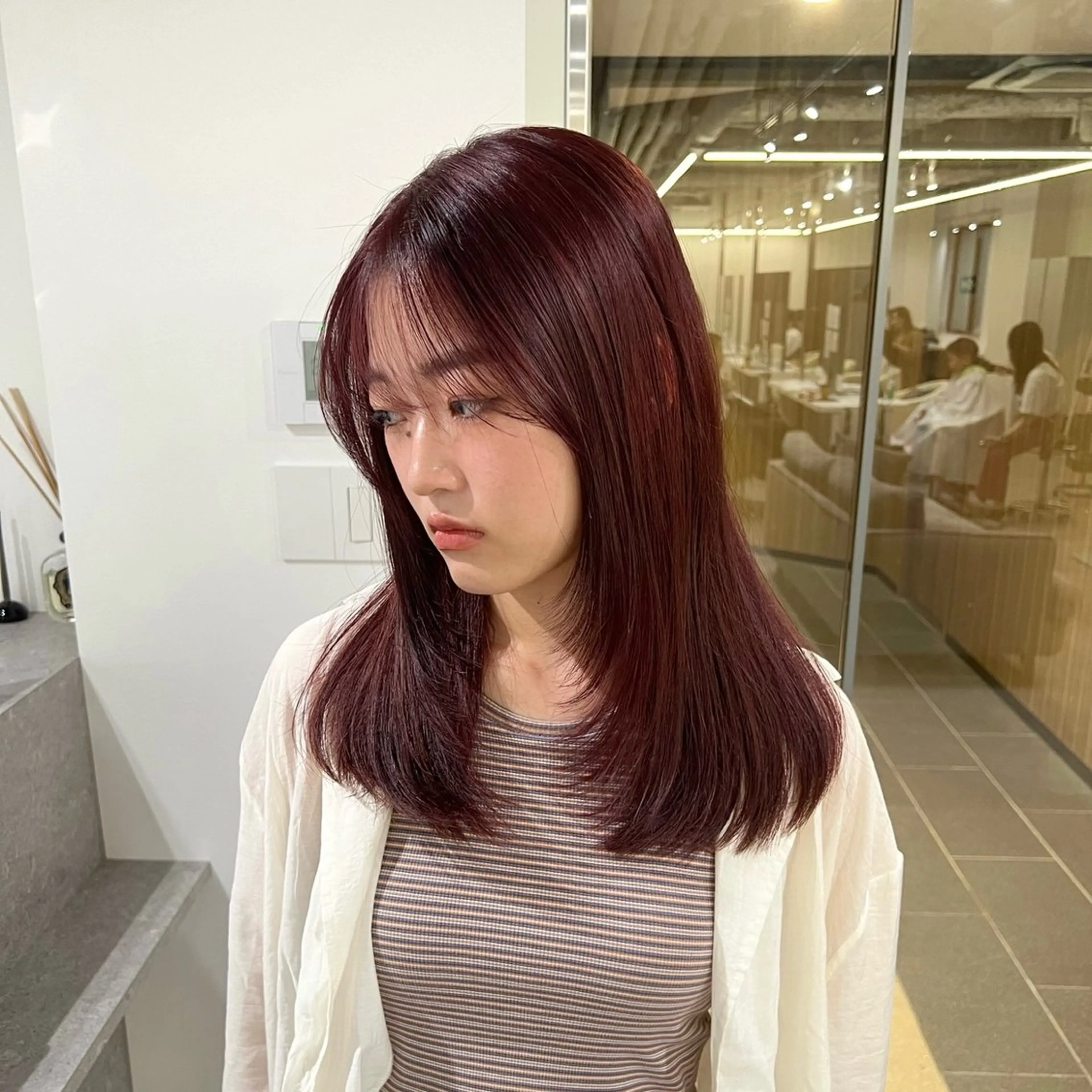 ロング カラー レイヤーカット knowhow京都所属・三宅 昌太のヘアスタイル
