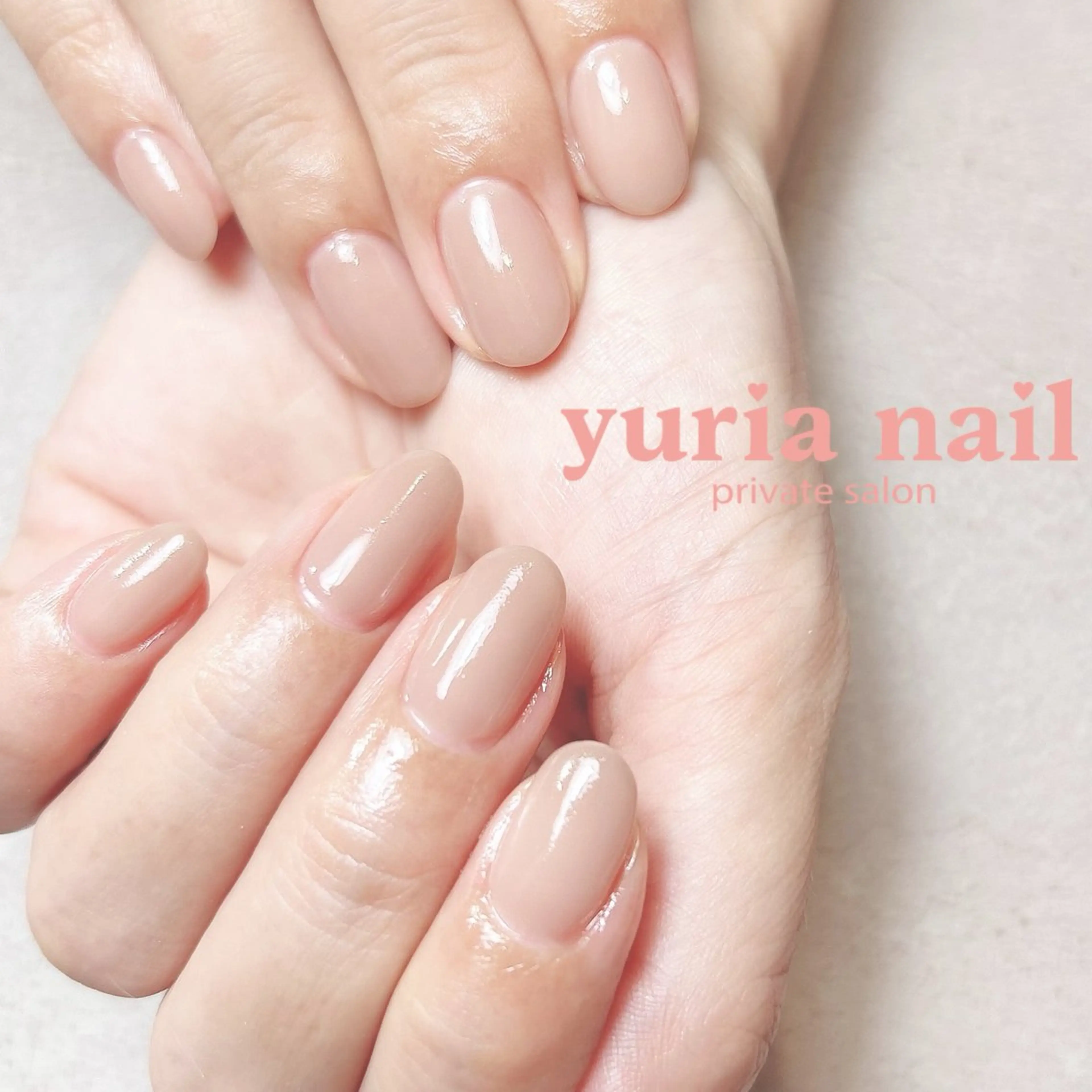 ネイル ジェルネイル ワンカラーネイル ハンドネイル 小林 ゆりあのネイルデザイン