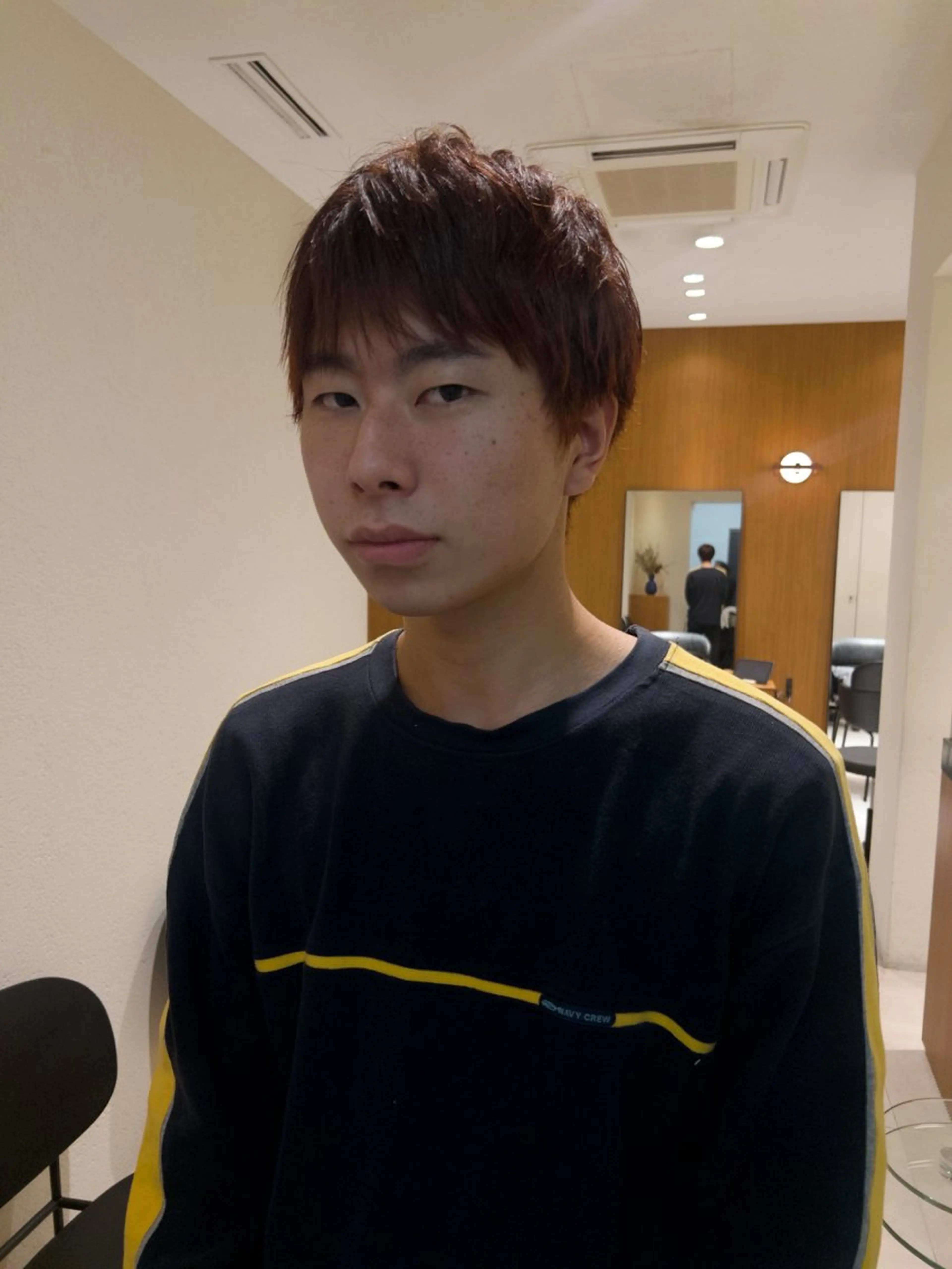 カラー メンズ マッシュ 刈り上げ yiye   神宮前所属・manami /暖色 /カットモデル募集のヘアスタイル