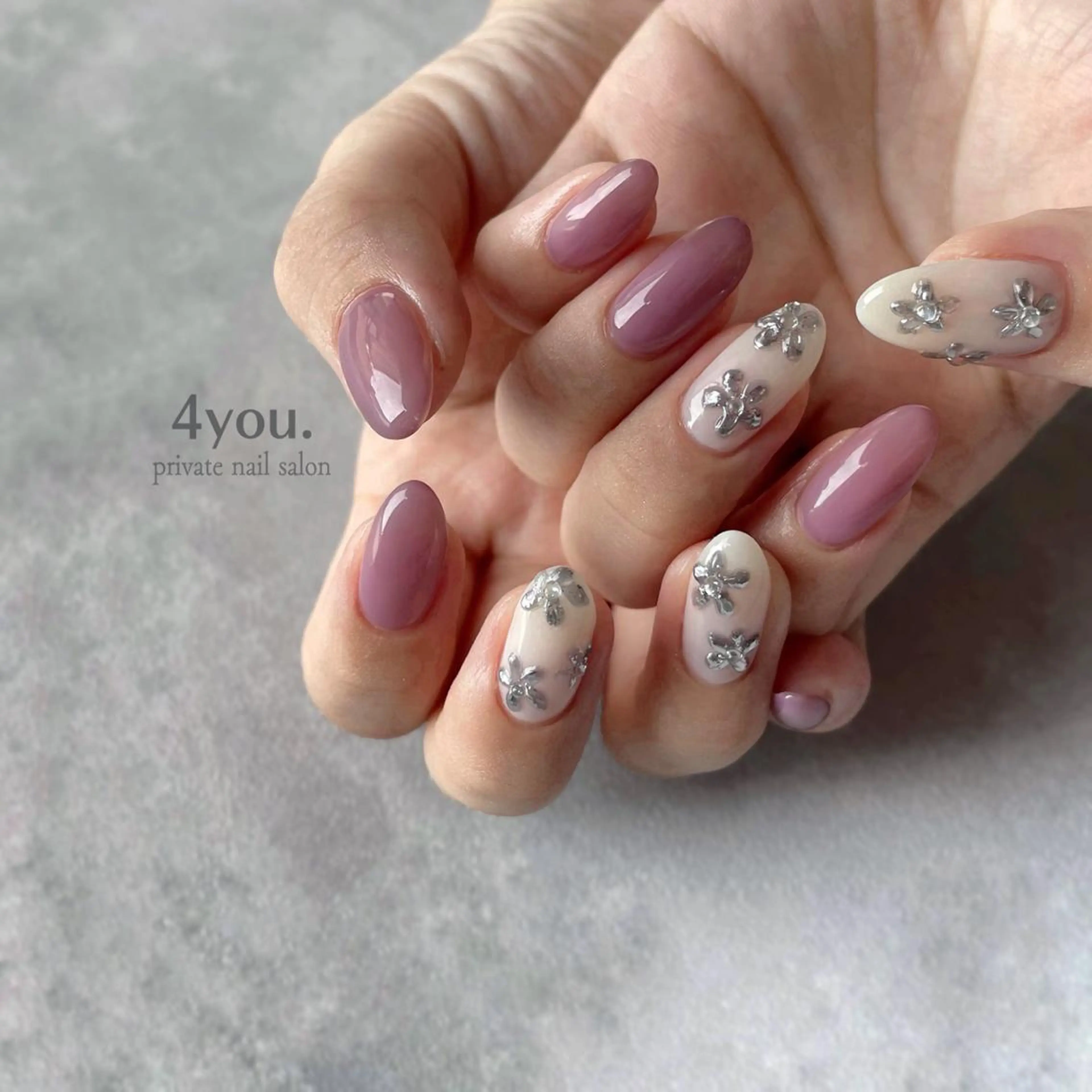 ネイル ハンドネイル nail salon ４ｙｏｕ．のネイルデザイン