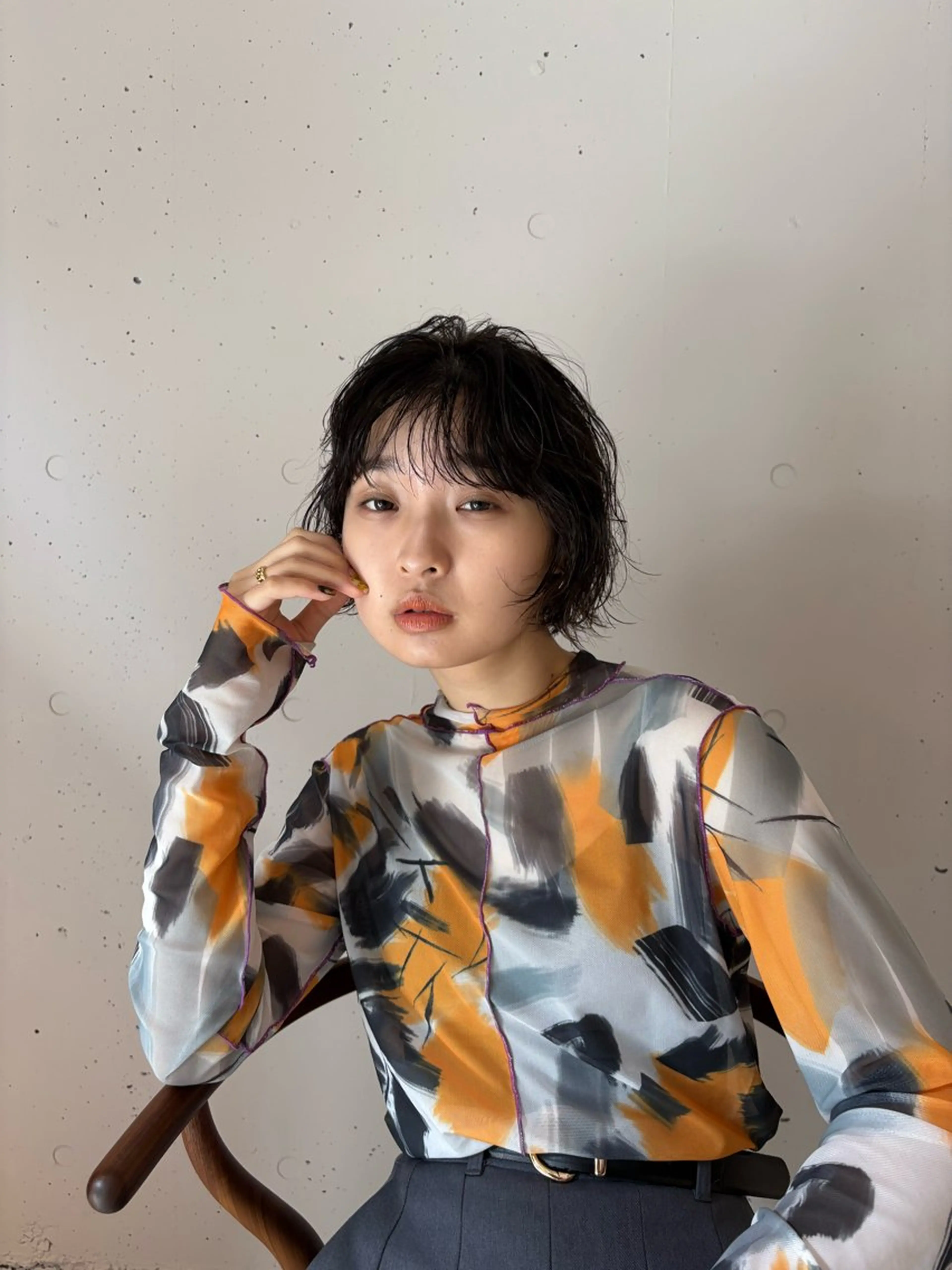 ショート パーマ 竹下 浩一のヘアスタイル