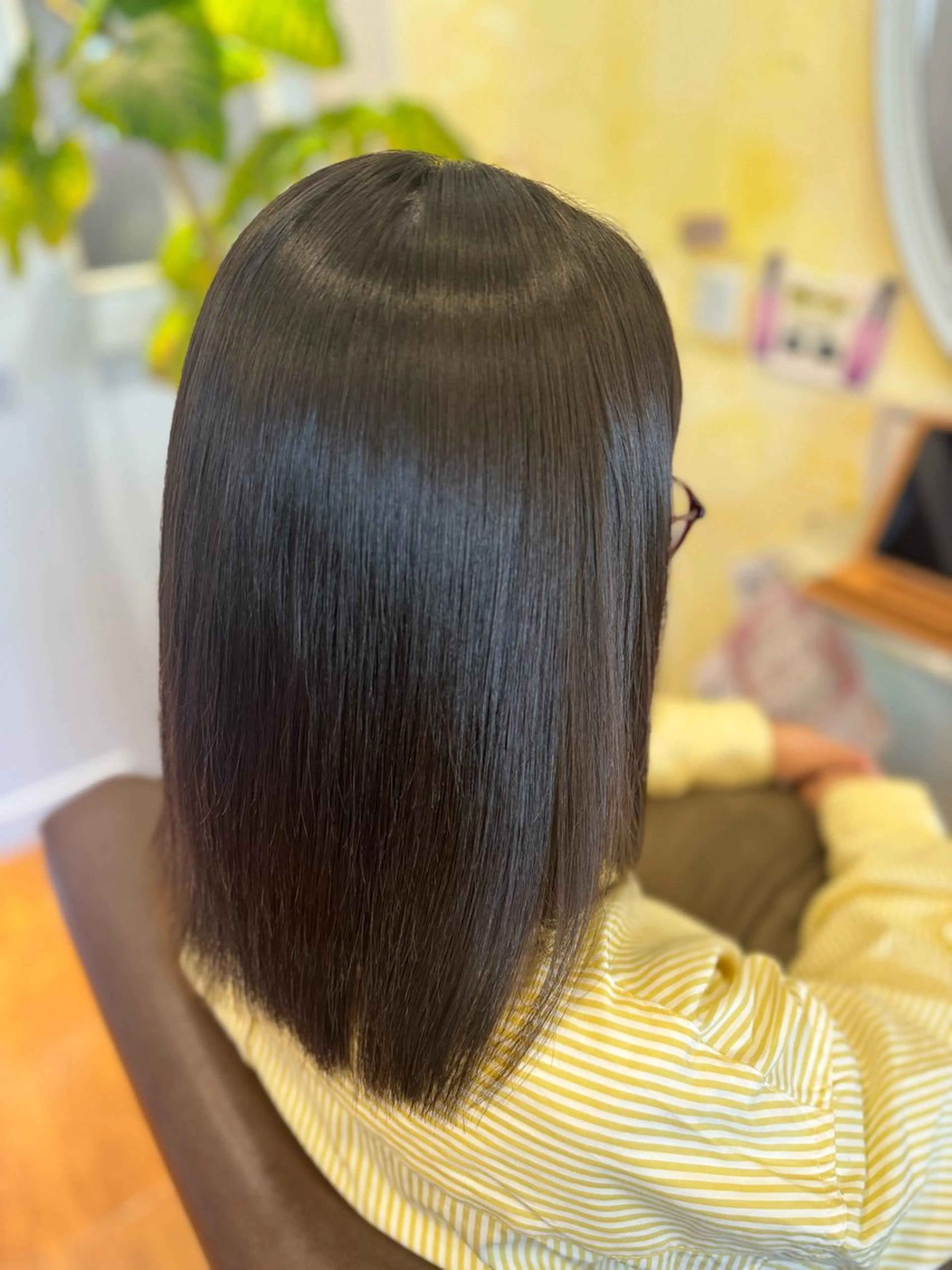 セミロング 髪質改善 トリートメント 吉長 彩香のヘアスタイル