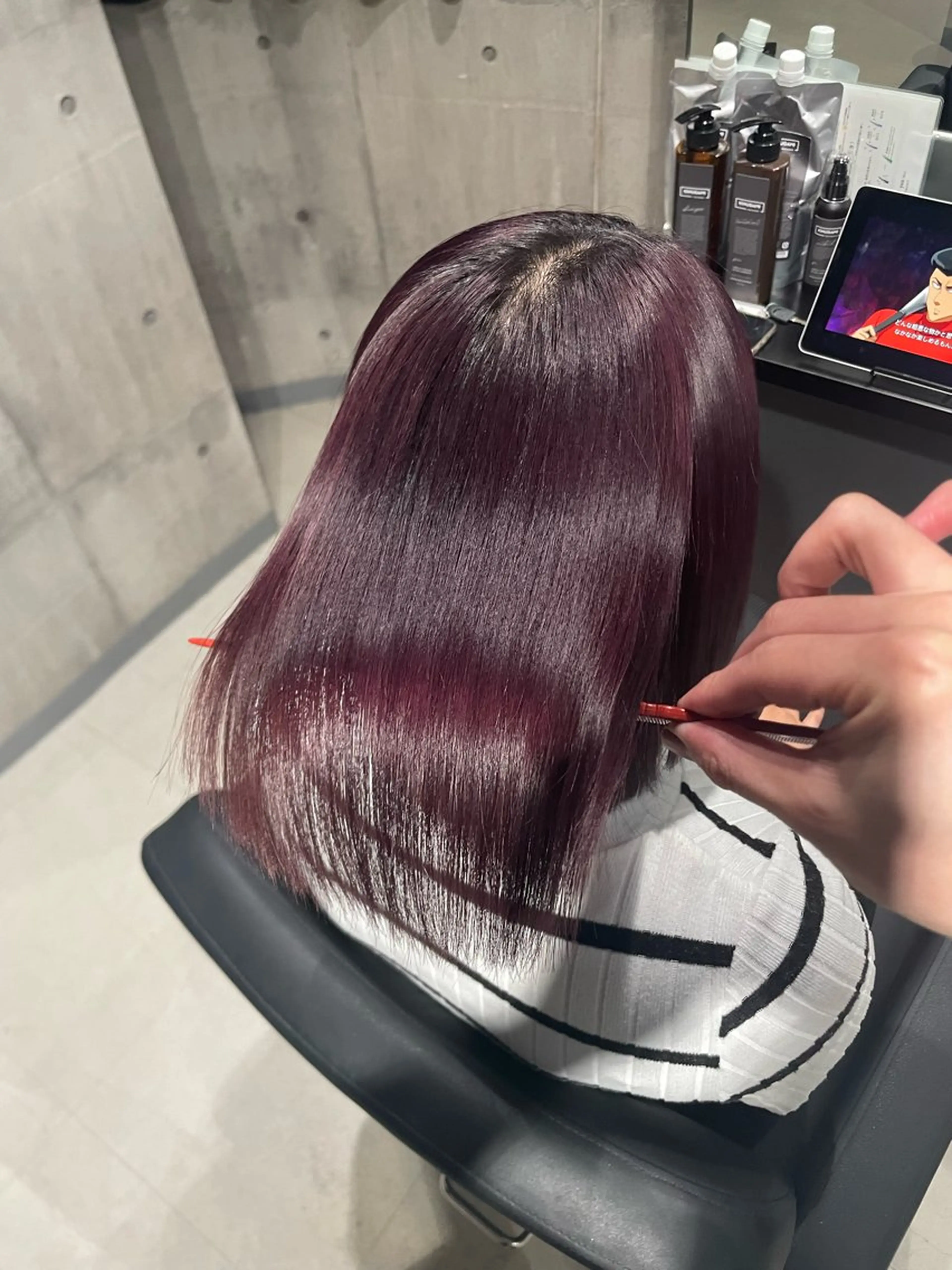 ショート カラー ラベンダーカラー ラベンダーピンク ピンクカラー _White ／Hiroのヘアスタイル