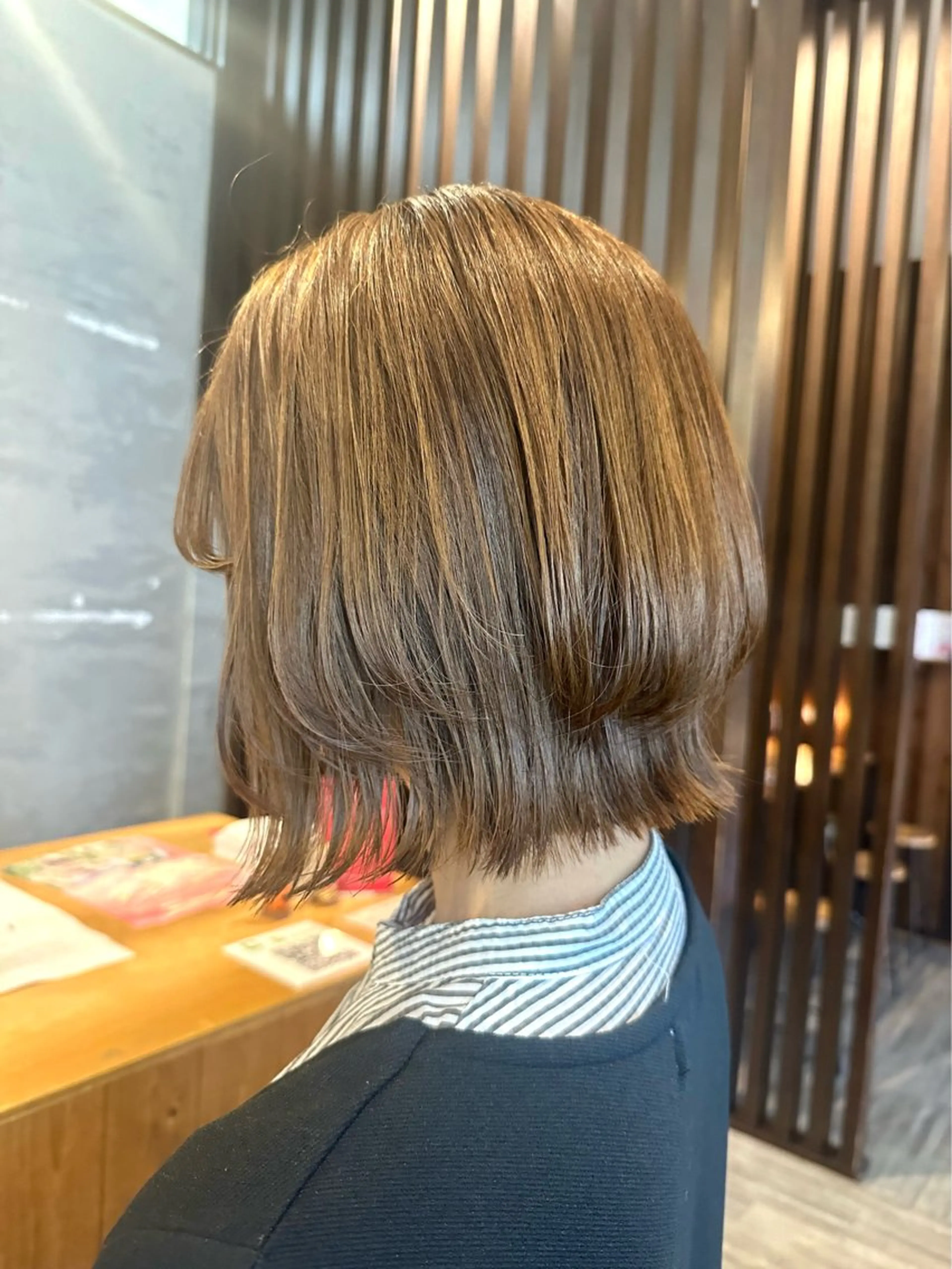 ミディアム カラー ベージュカラー 透明感カラー オリーブベージュ カット ヘアカラー BRANCHÉ小牧/ 西尾 美月のヘアスタイル