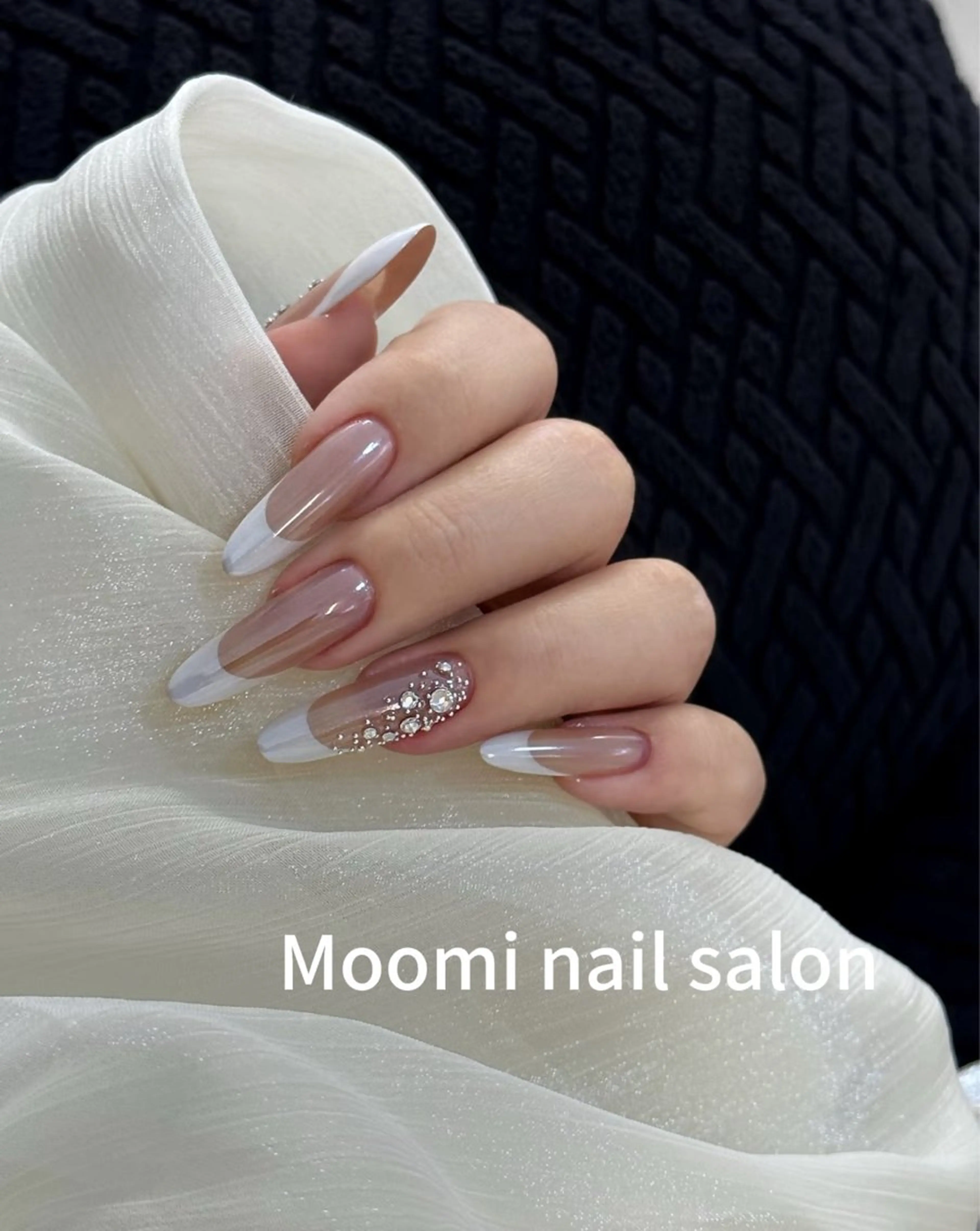 ロング ハンドネイル Moomi あずりのネイルデザイン