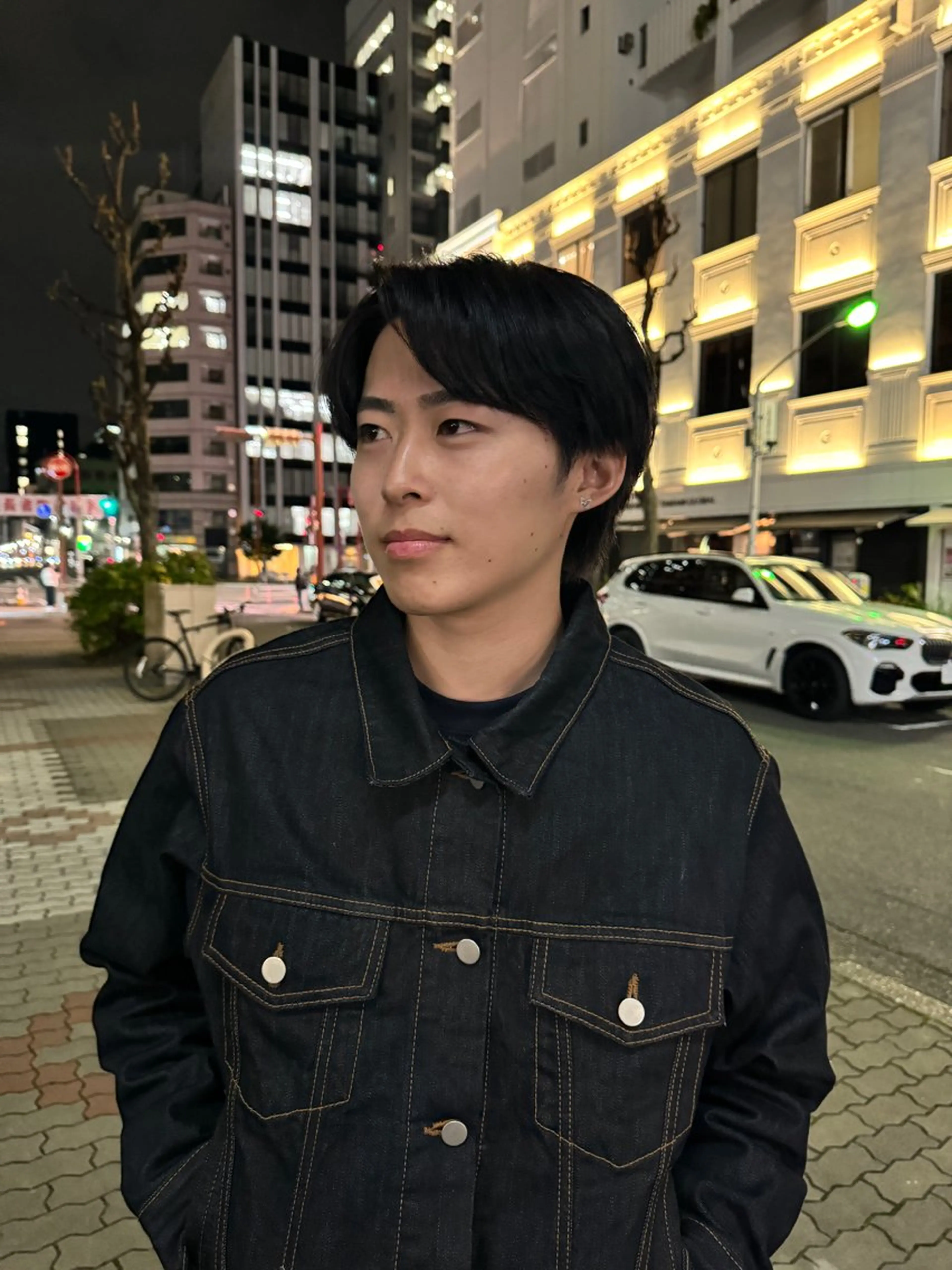 ショート カラー 黒髪 森田 鴻之介のヘアスタイル